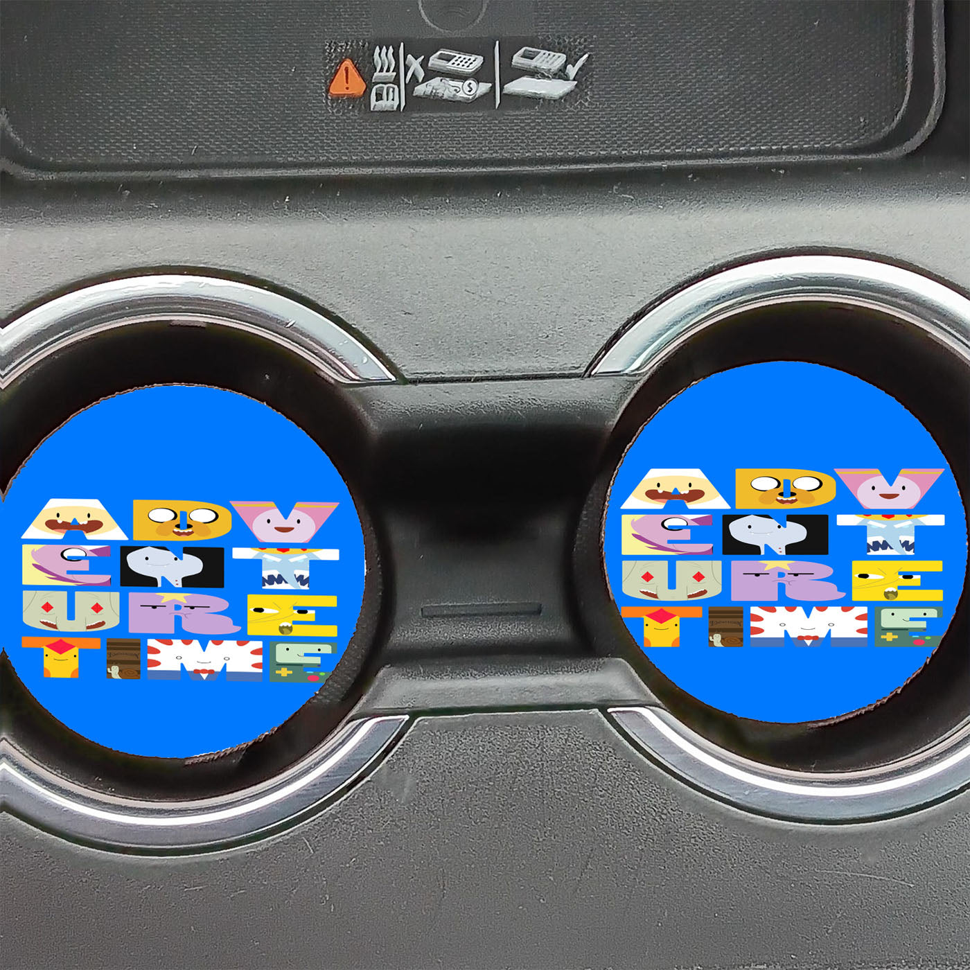 Adventure Time Poster Case Car Coasters