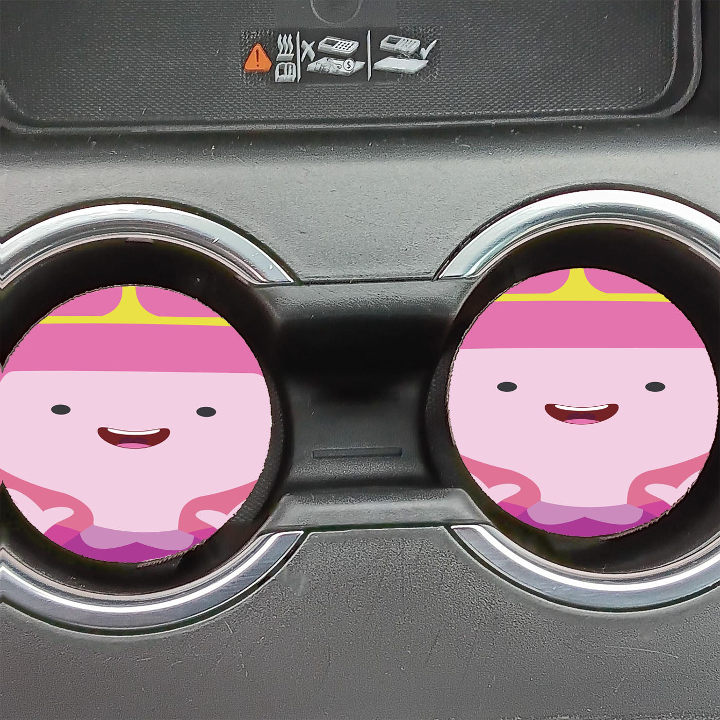 Adventure Time Princess Bubblegum Face Car Coasters