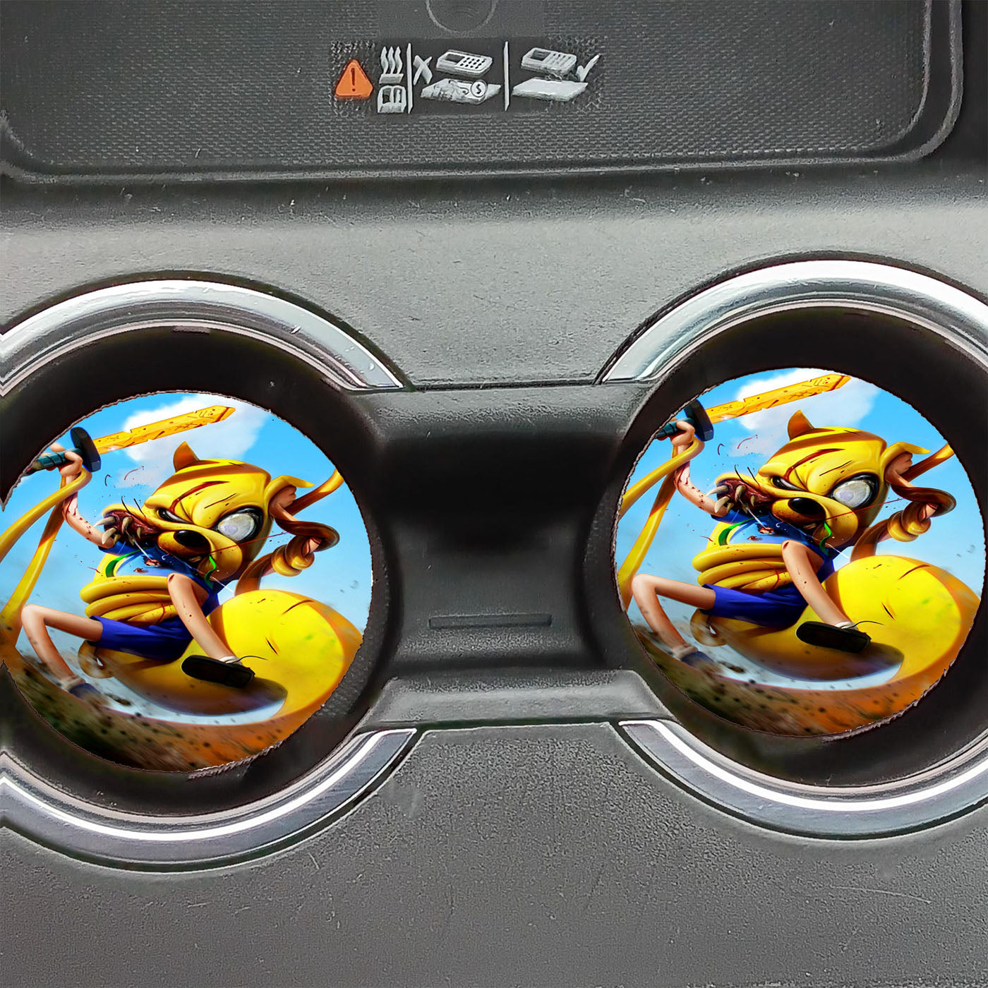 Adventure Time Side Characters Car Coasters