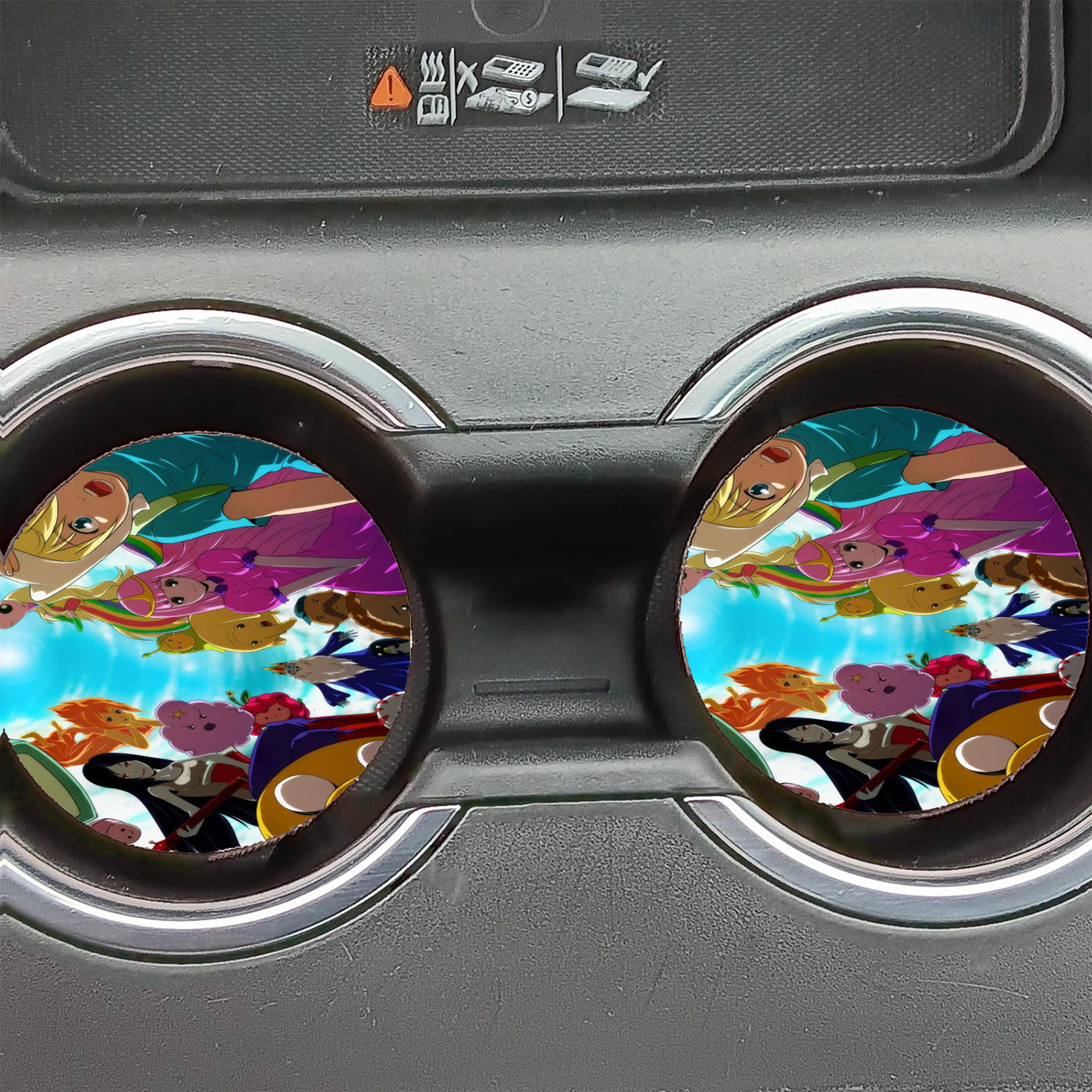 Adventure Time Sky Wallpaper Car Coasters