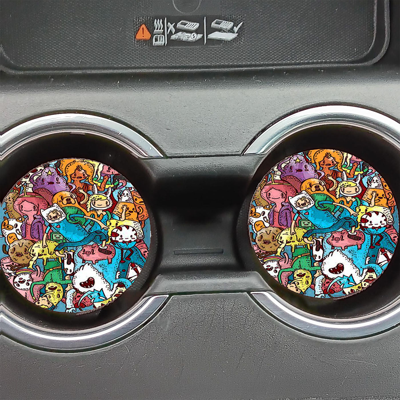 Adventure Time Wow 5 Car Coasters