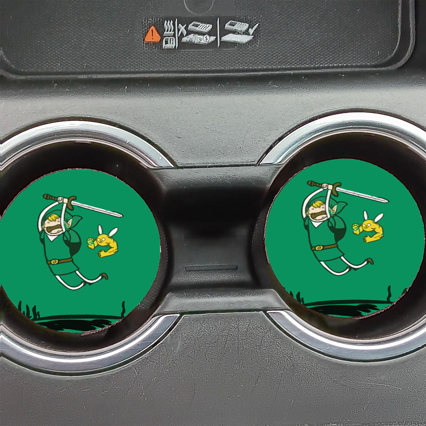 Adventure Time Zelda Car Coasters