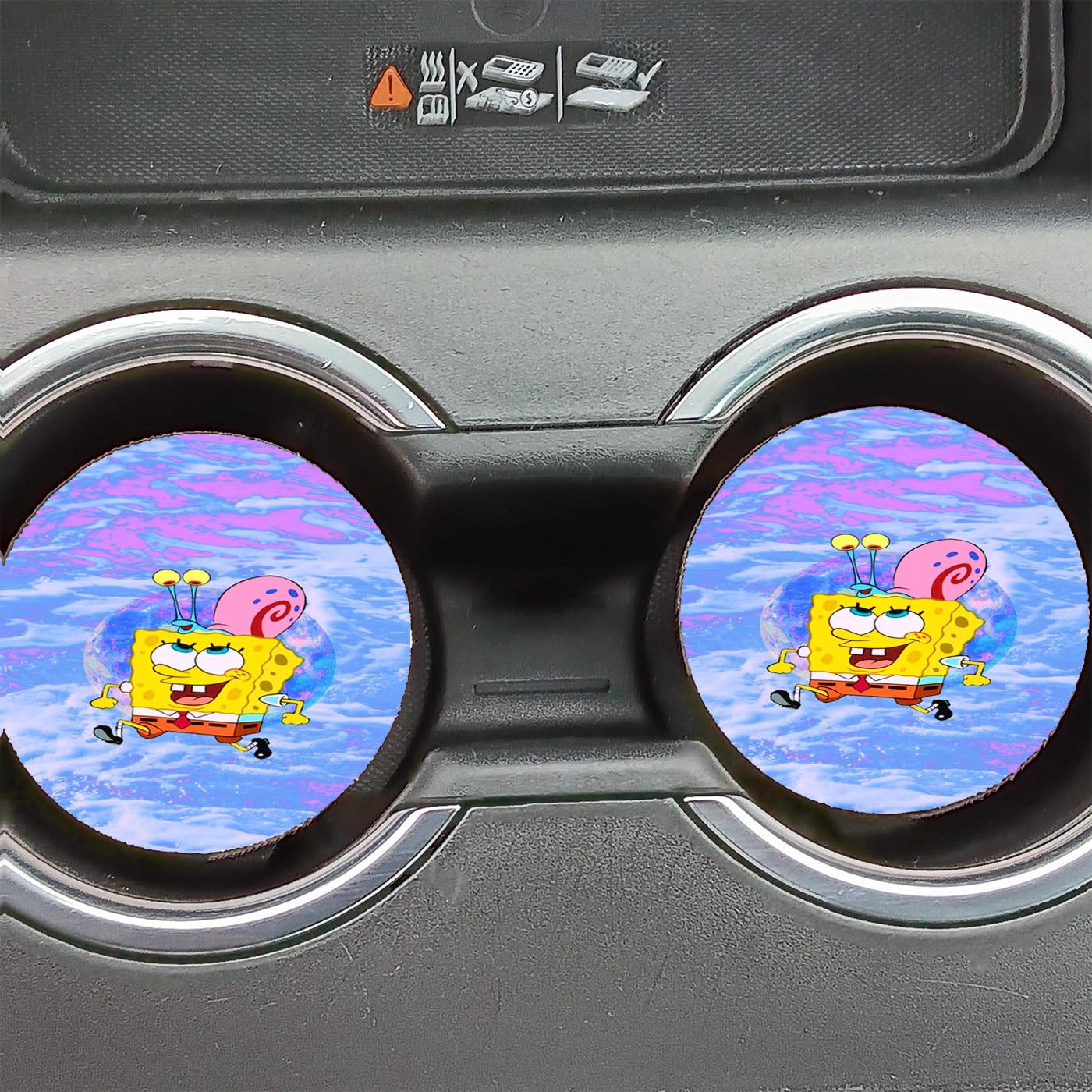 Aesthetic Spongebob Gary Car Coasters