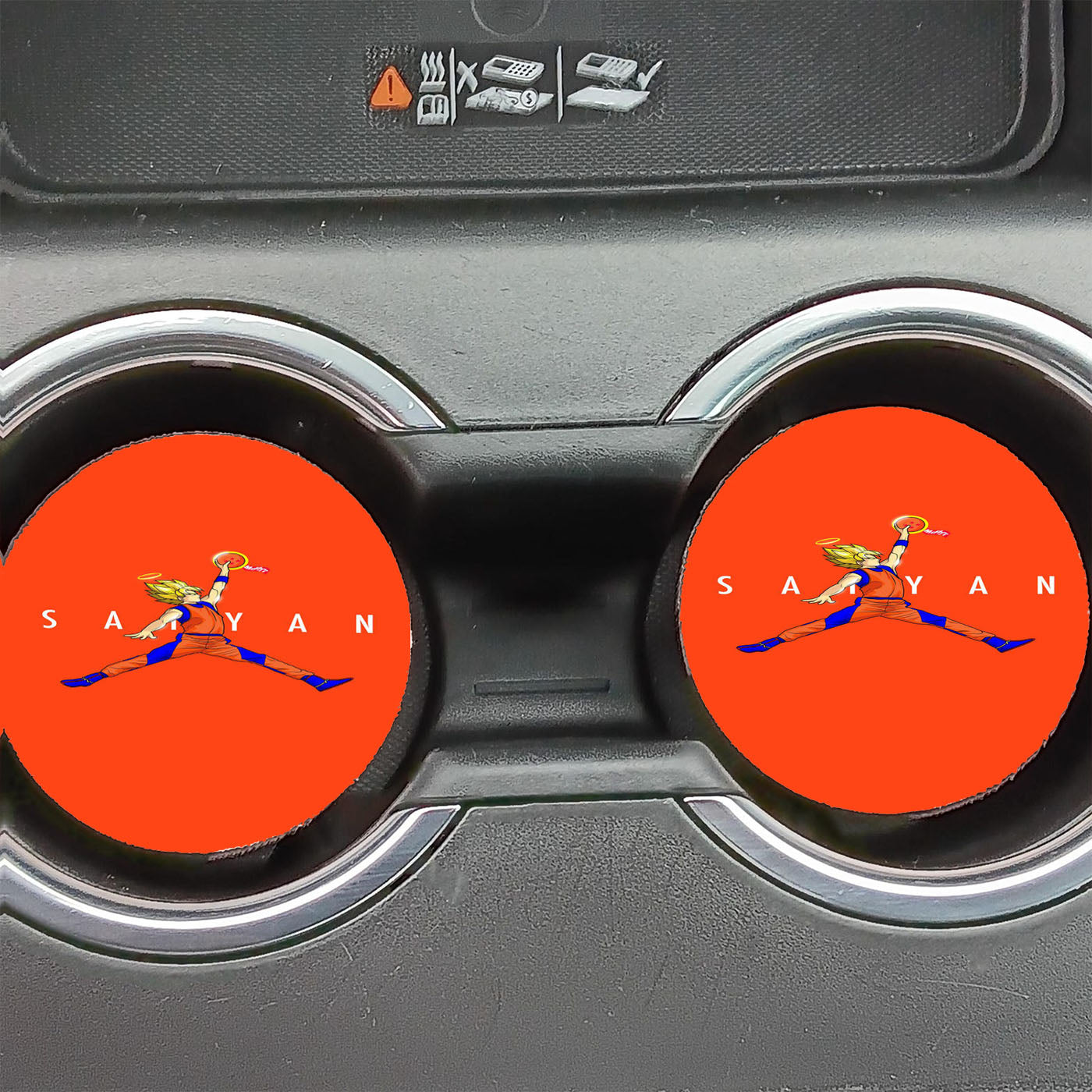 Air Jordan Goku Saiyan Car Coasters