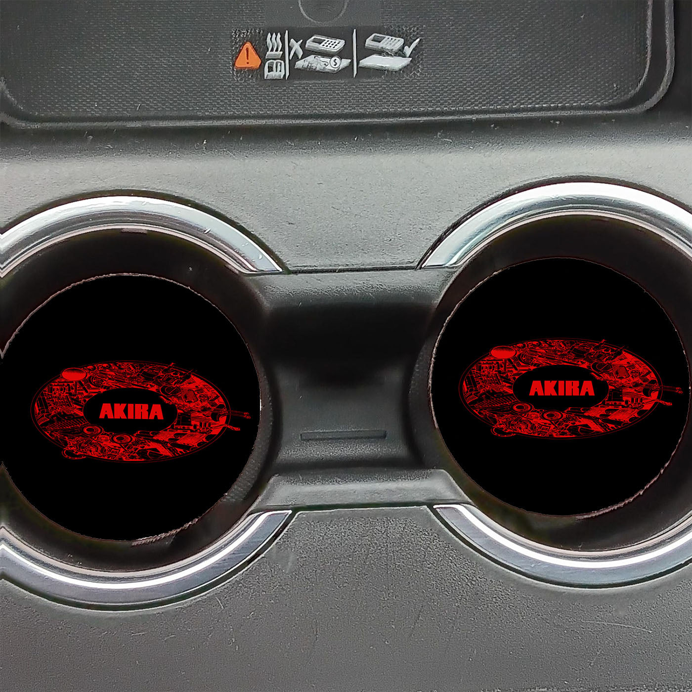 Akira Black Art  Car Coasters