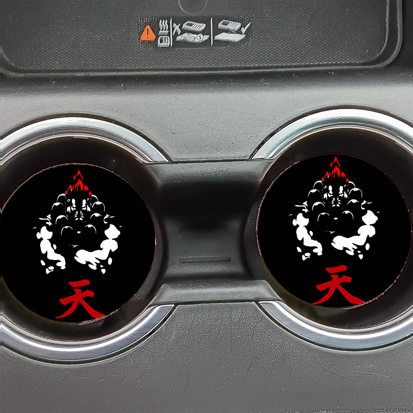 Akuma Gouki Street Fighter Car Coasters
