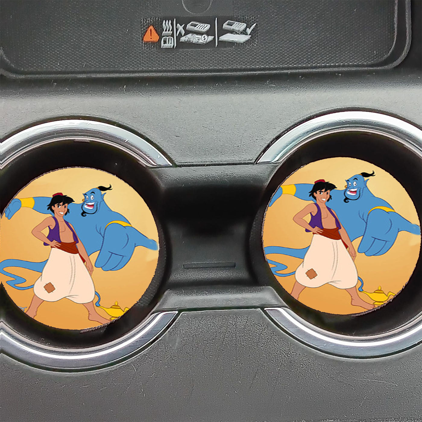 Aladdin And The Genie Car Coasters