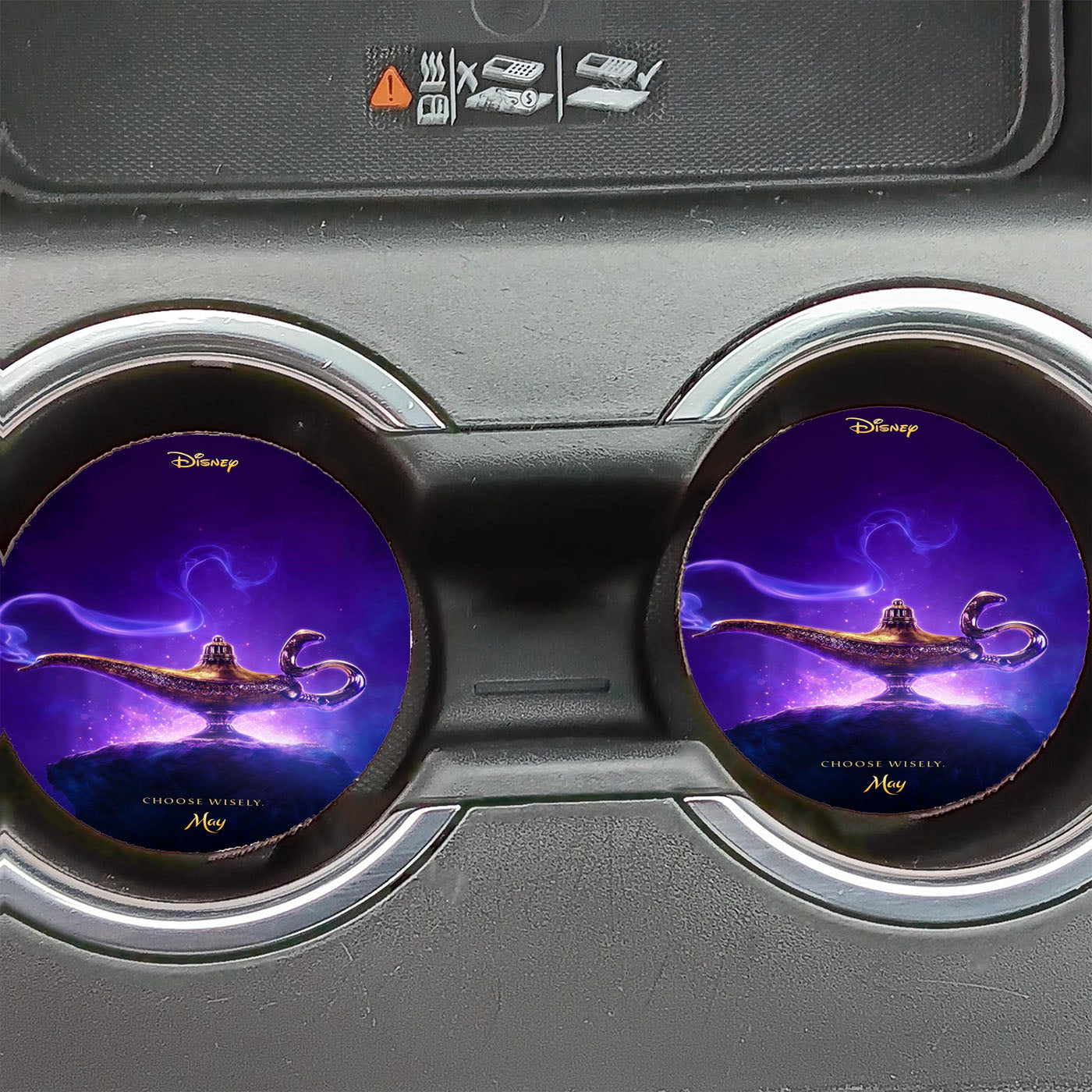 Aladdin Live Action 2019 Car Coasters