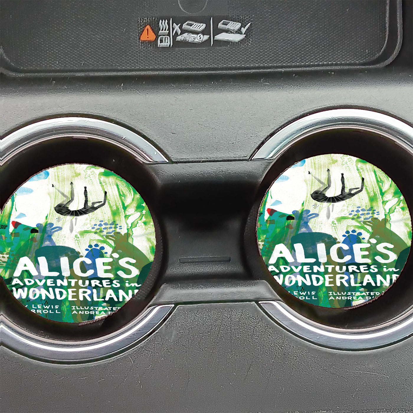 Alice Adventure In Wonderland Cover Illustration Car Coasters