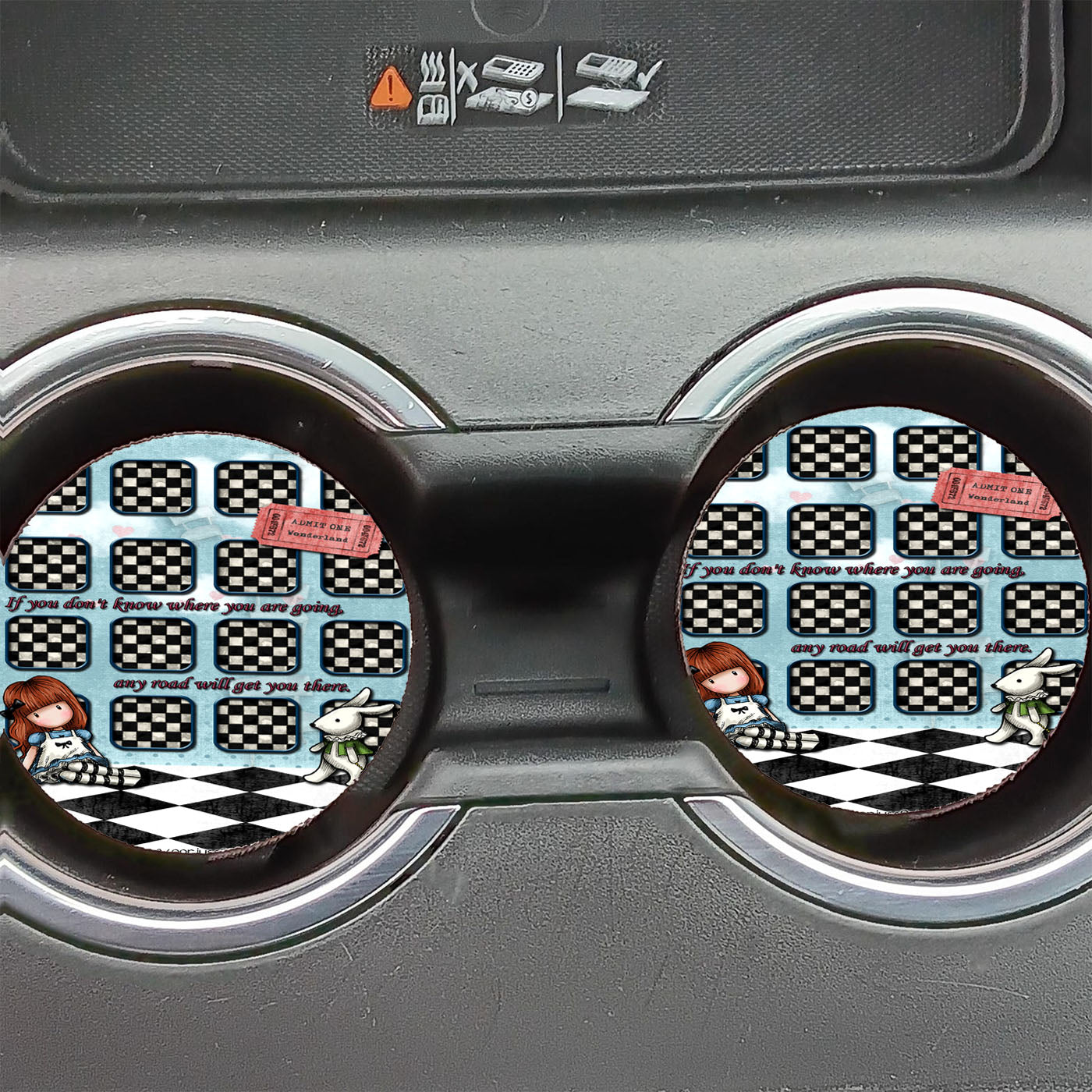 Alice And Wonderland Car Coasters