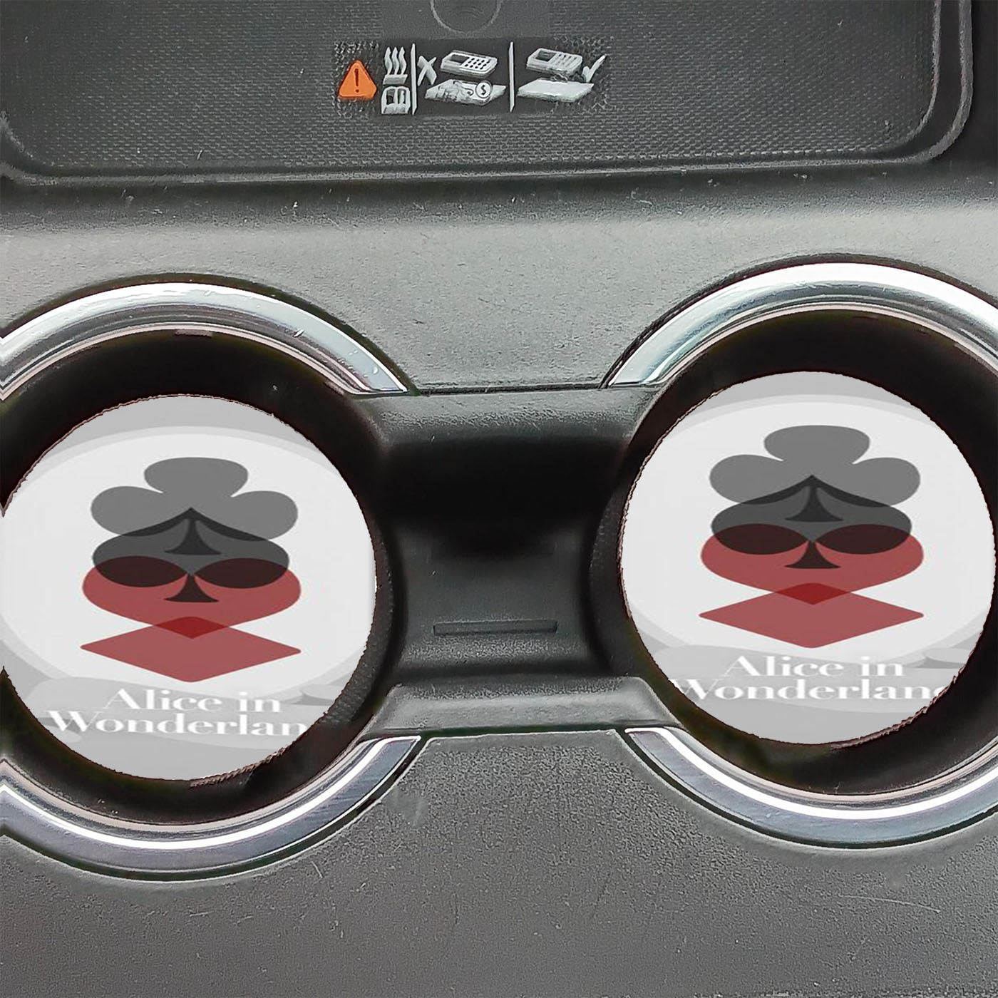 Alice In The Wonderland Car Coasters
