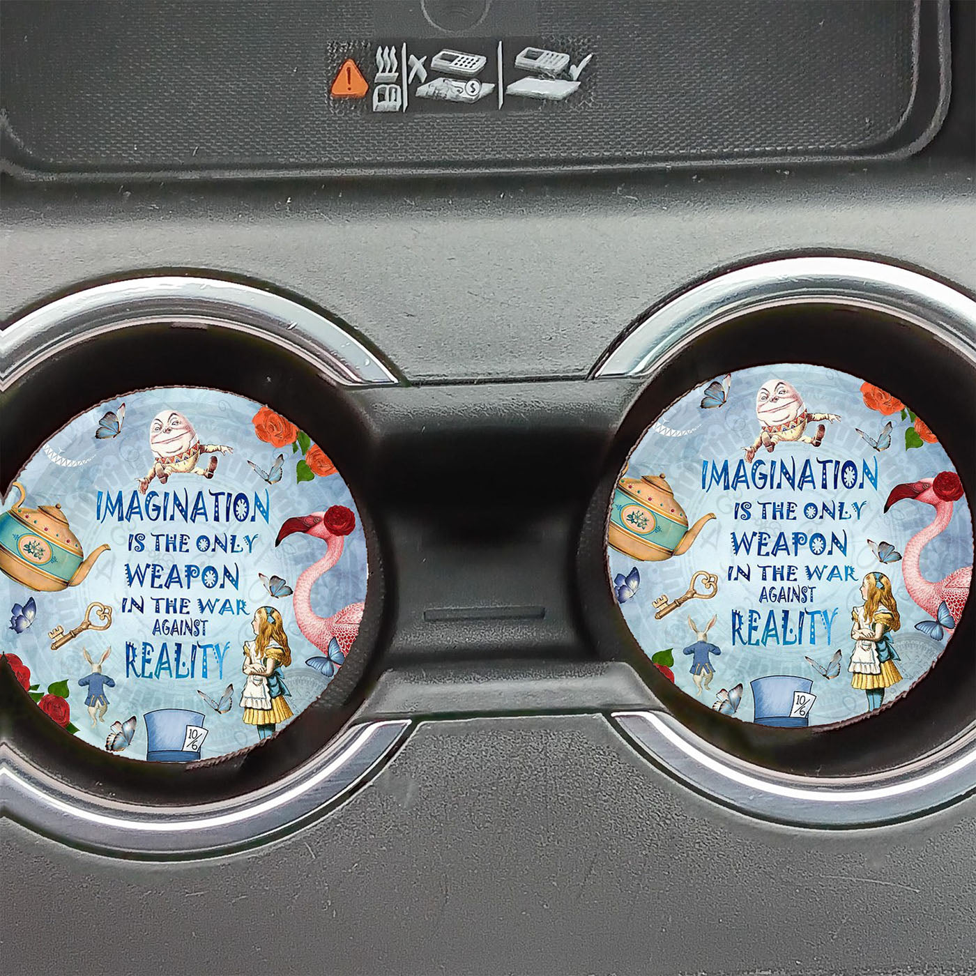 Alice In Wonderland - Imagination Car Coasters