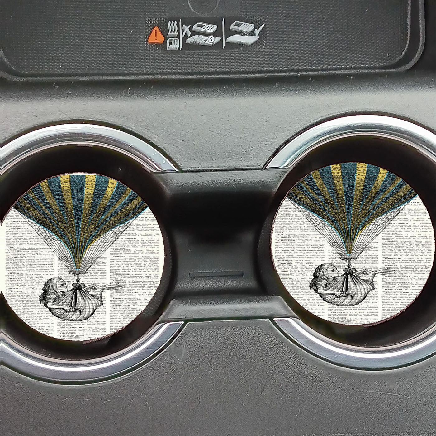 Alice In Wonderland 4 Car Coasters