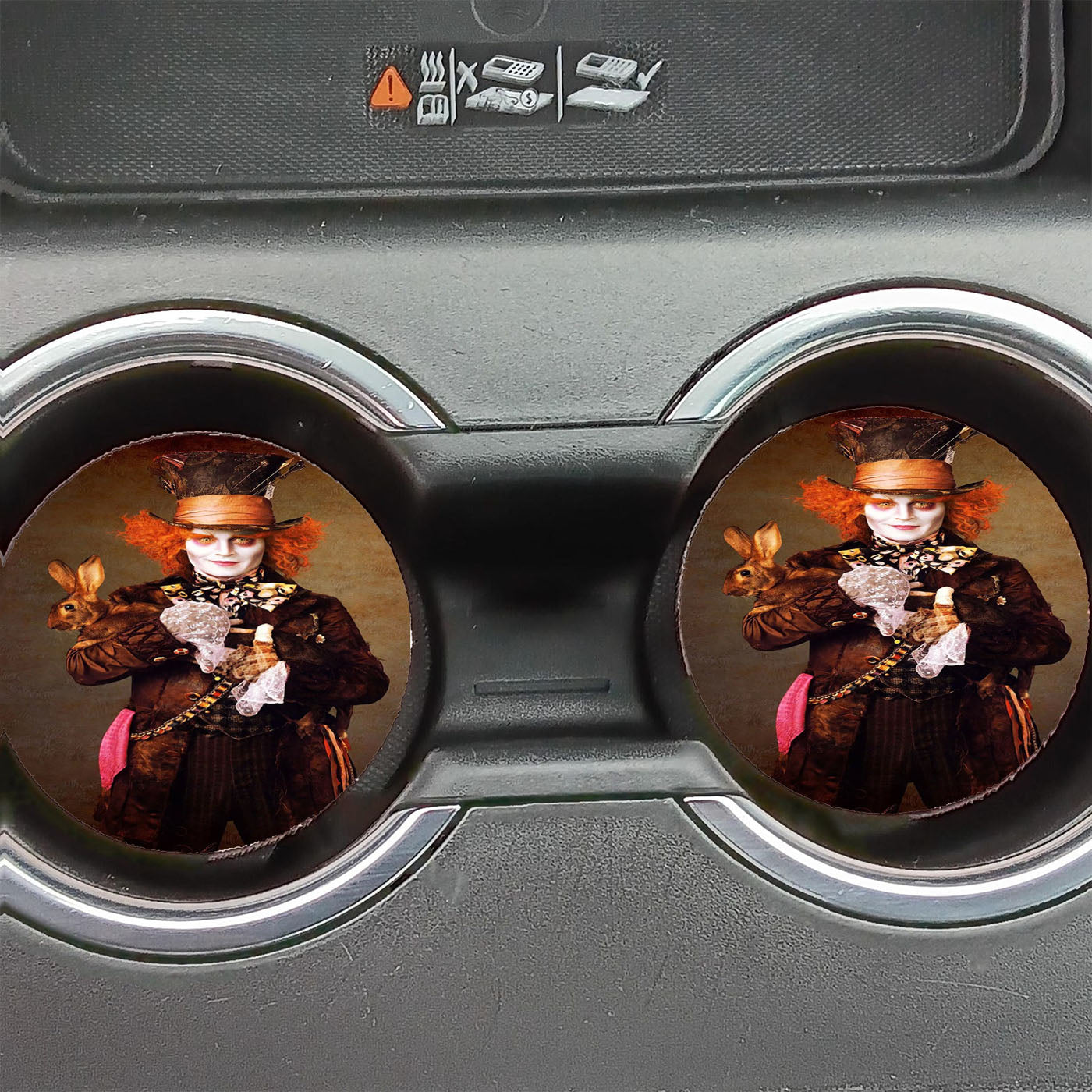 Alice In Wonderland Johnny Depp Car Coasters