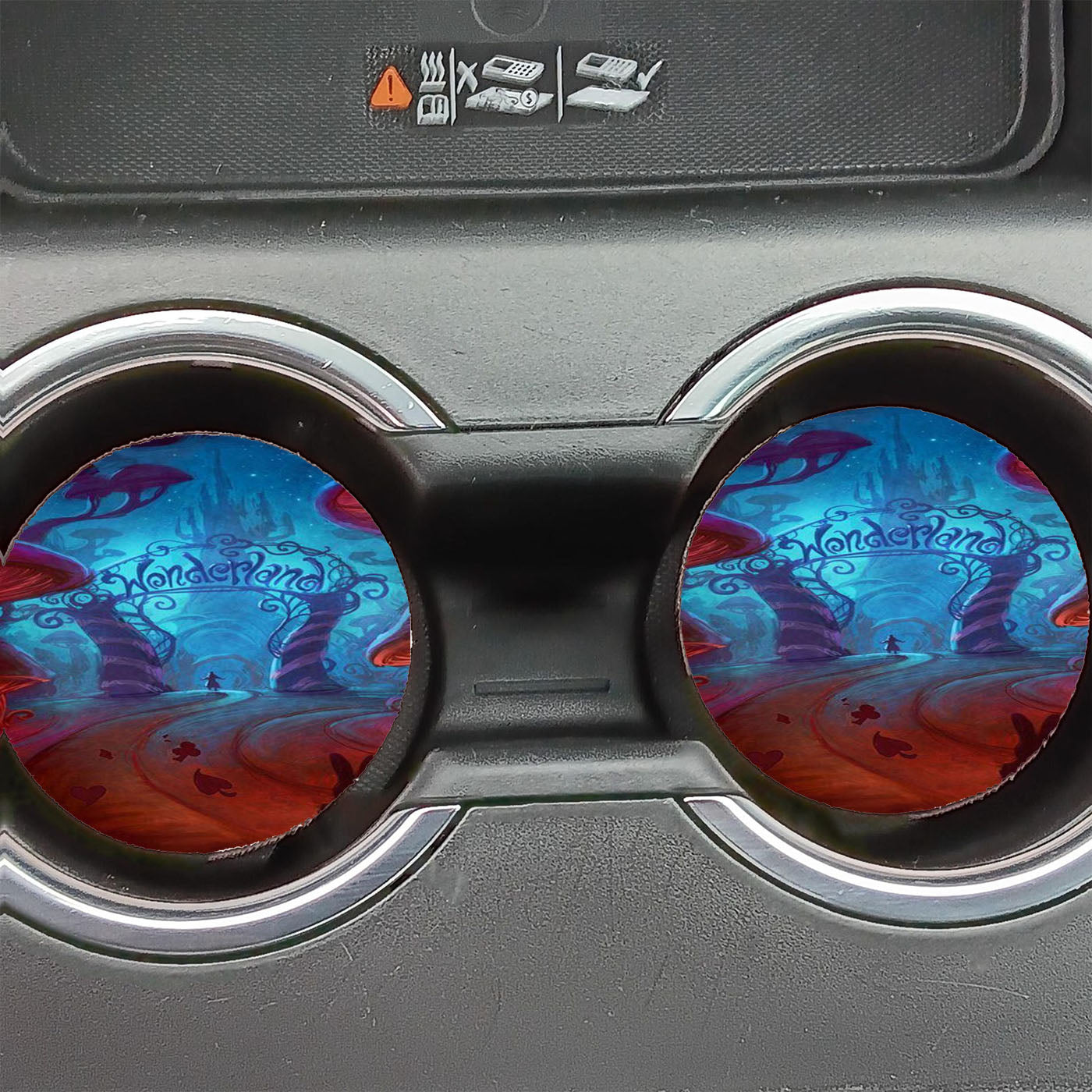 Alice Wonderland Disney Car Coasters