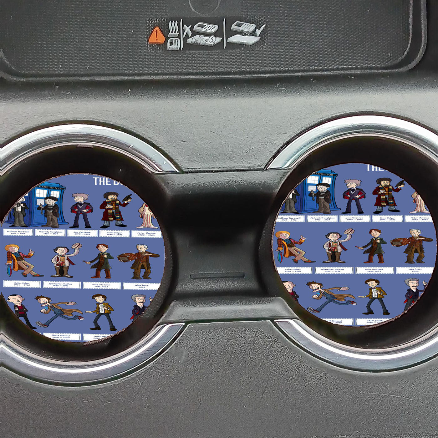 All Character Adventure Time In Tardis Dr Who Car Coasters