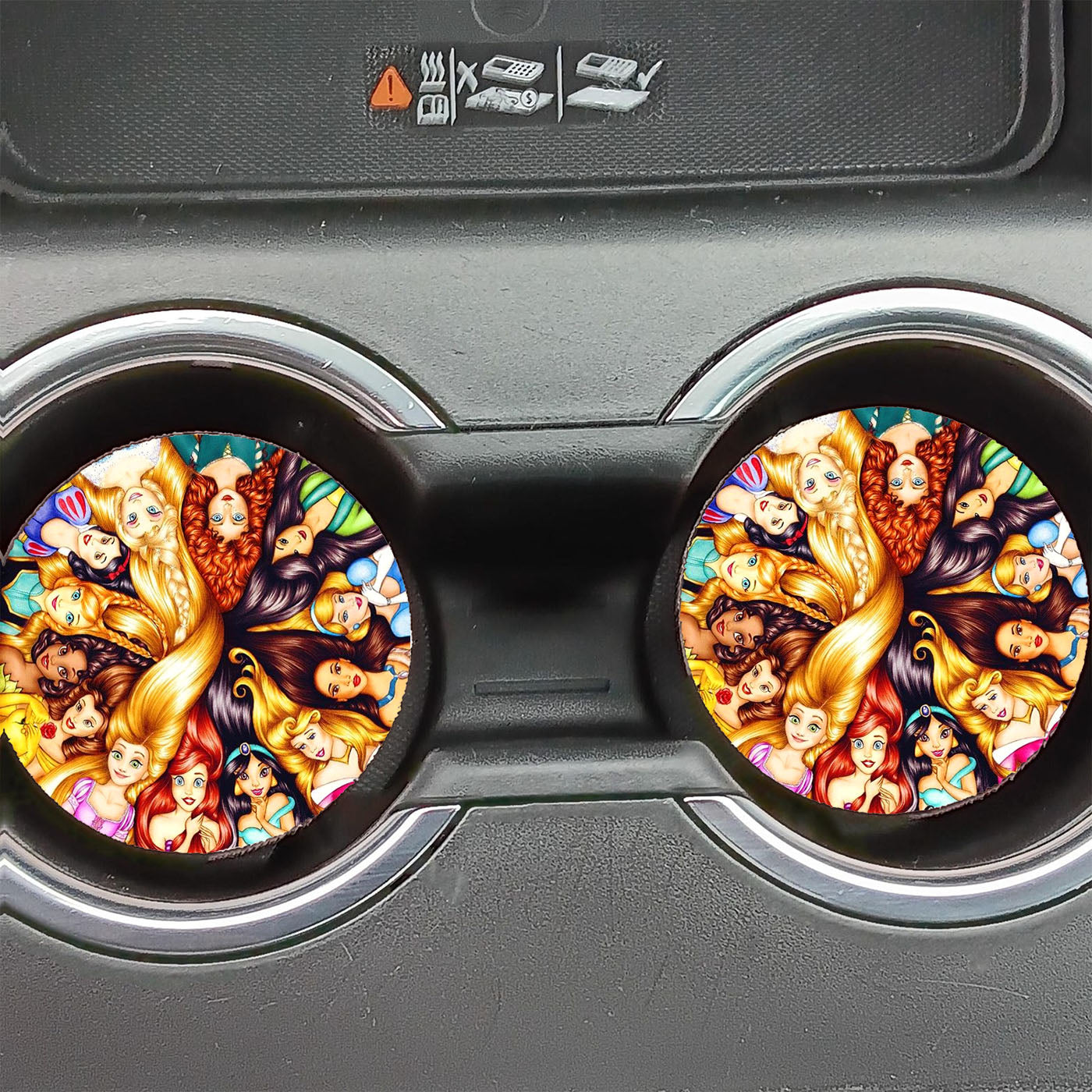 All Character Princess Disney Car Coasters
