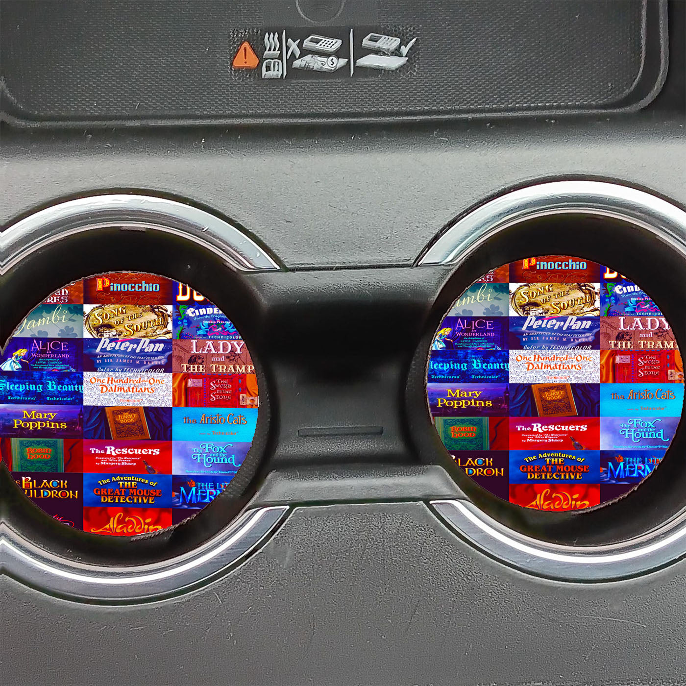 All Disney Movie Tittle Car Coasters