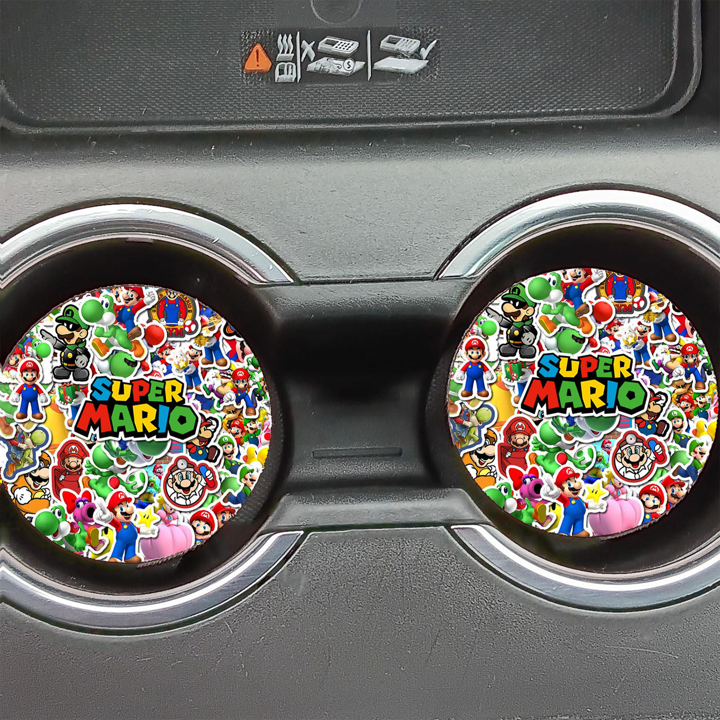 All Mario World Kart Creature Characters Sticker Wallpaper Car Coasters