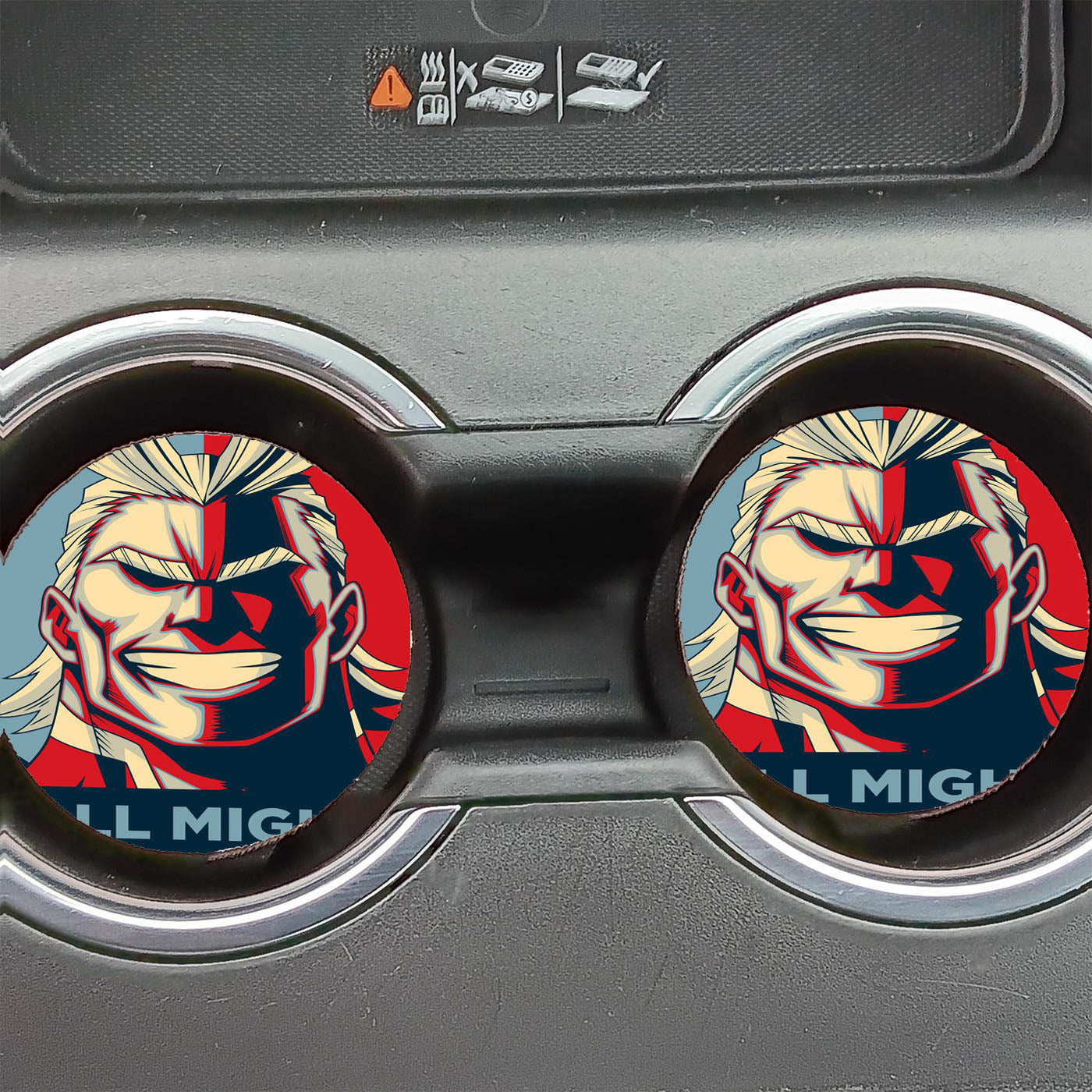 All Might Boku No Hero Academia Art Car Coasters