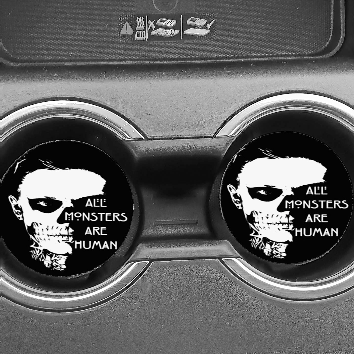 All Monster Are Human Car Coasters