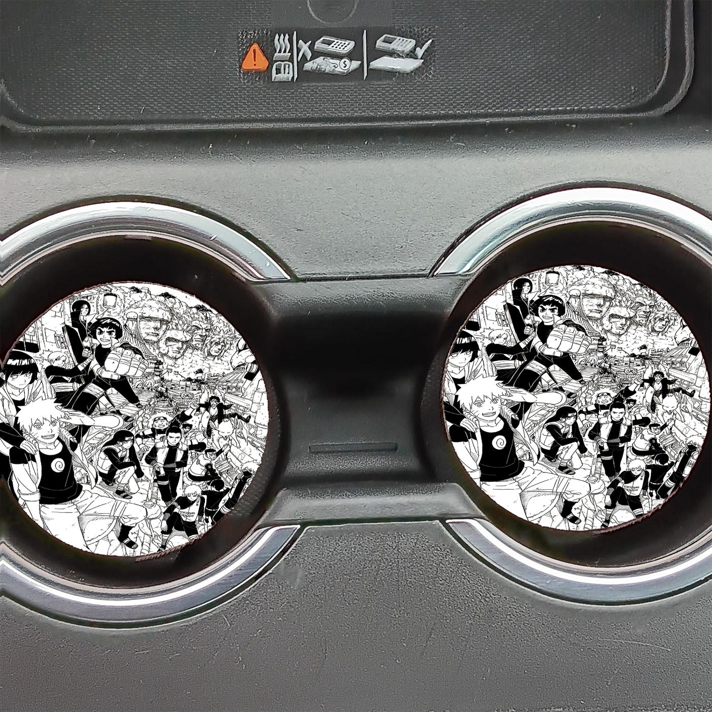 All Naruto Characters In Konoha Sketch Car Coasters