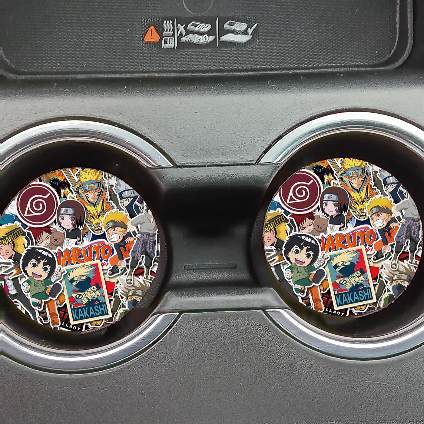 All Naruto Kakashi Sasuke And Friends Collage Car Coasters