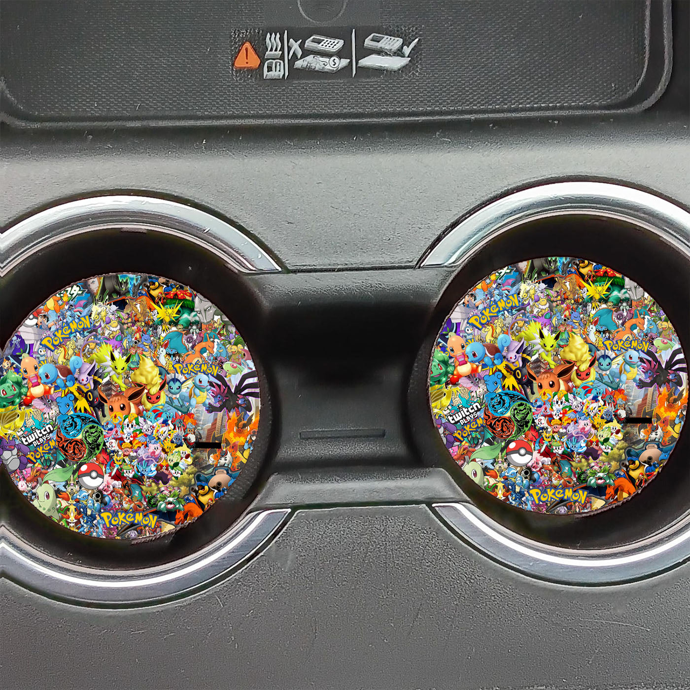 All Pokemon Go Sticker Bomb Collection Car Coasters