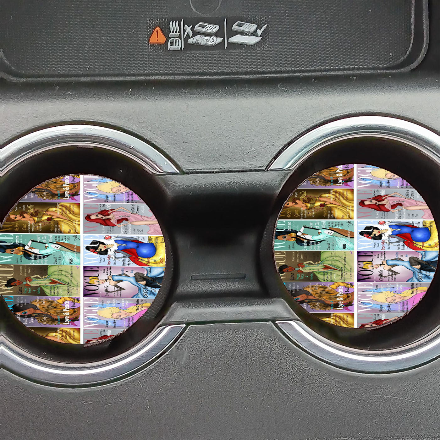 All Princesses Vogue Magazine Car Coasters