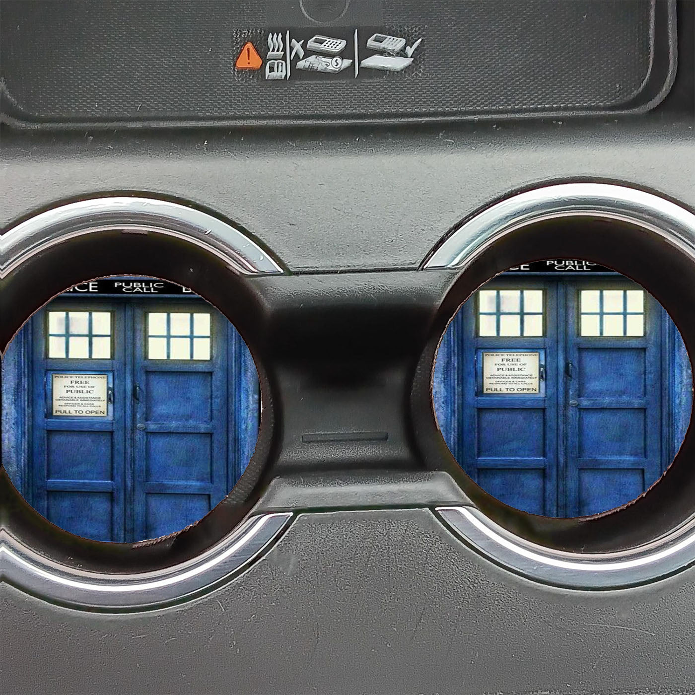 Always The Deathly Hollows Dr Who Tardis Car Coasters