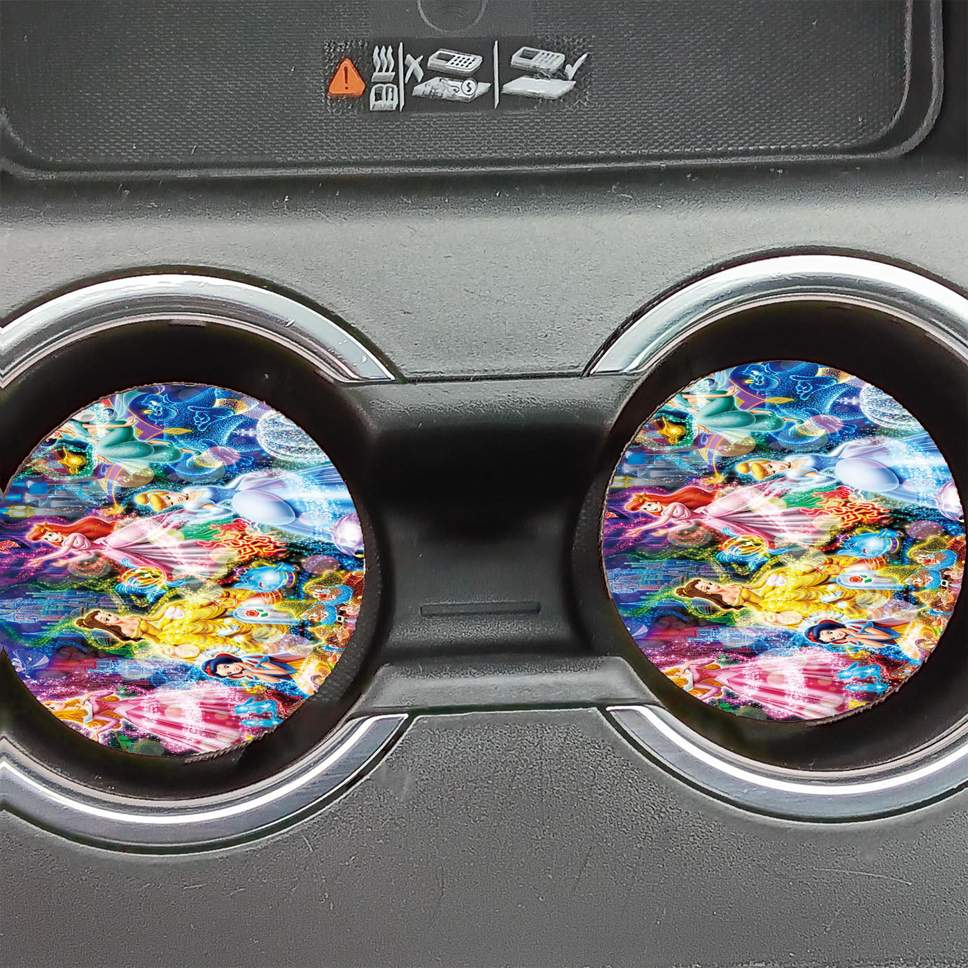 Amazing Disney Princess Art Car Coasters