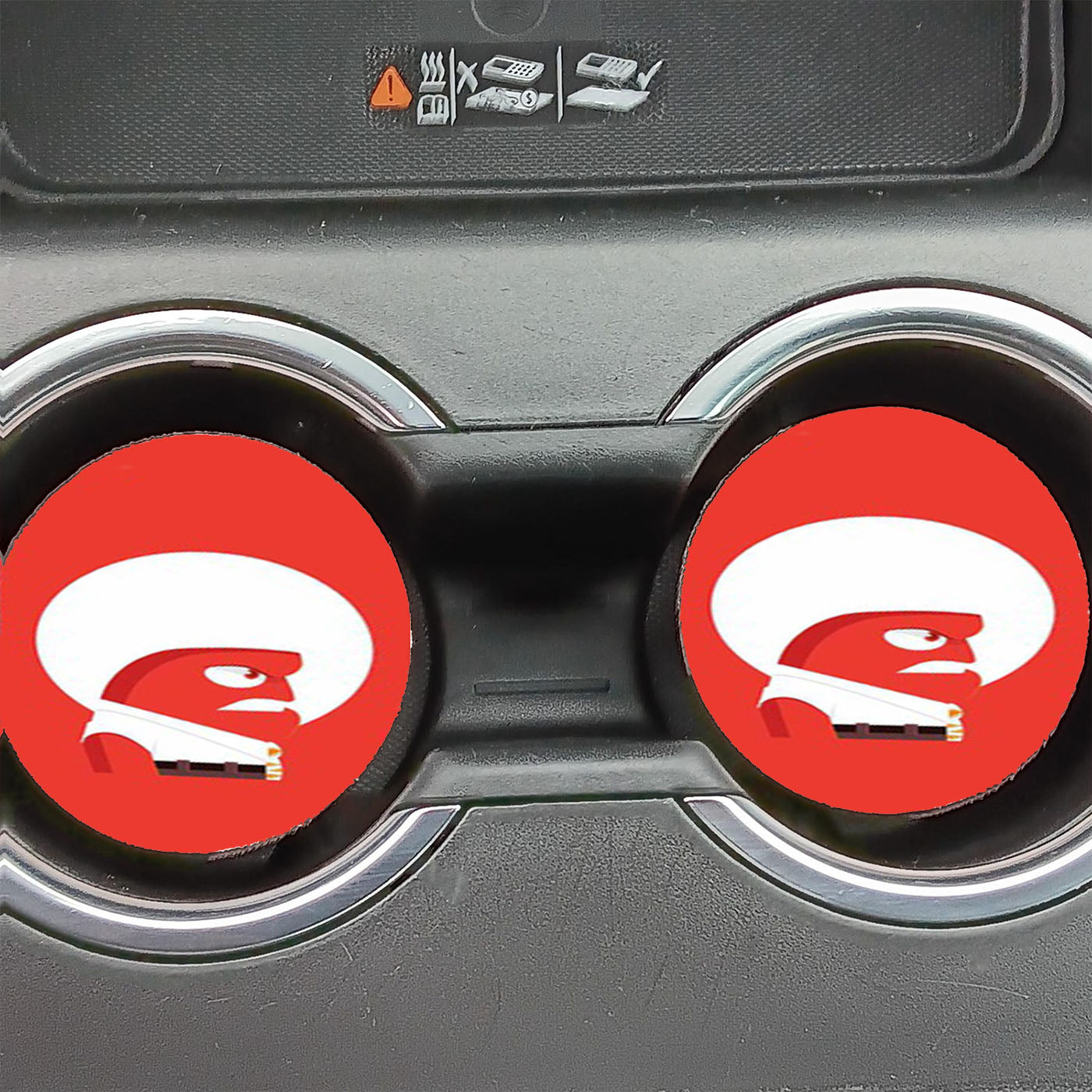 Anger Inside Out Poster Car Coasters