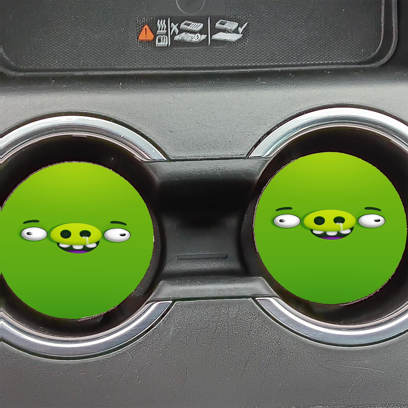Angry Birds Small Green Pig Car Coasters
