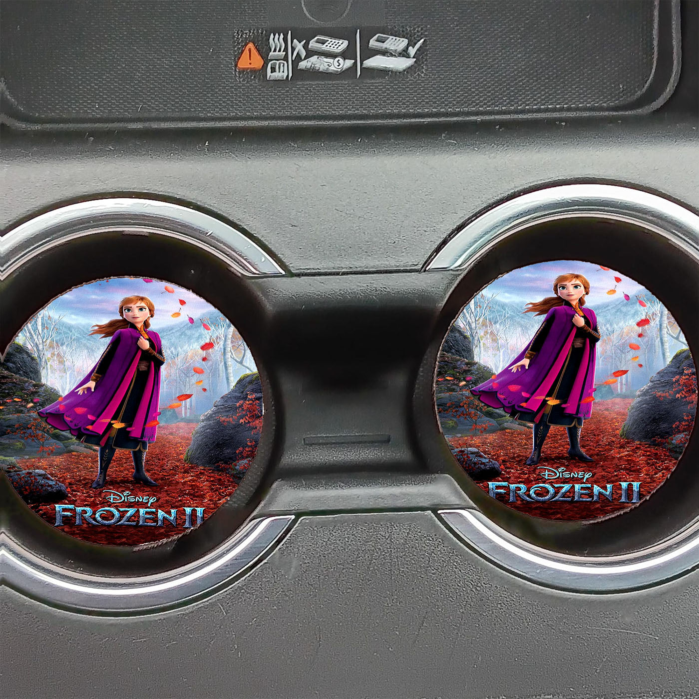 Anna Frozen 2 Movie 2019 Canvas Car Coasters