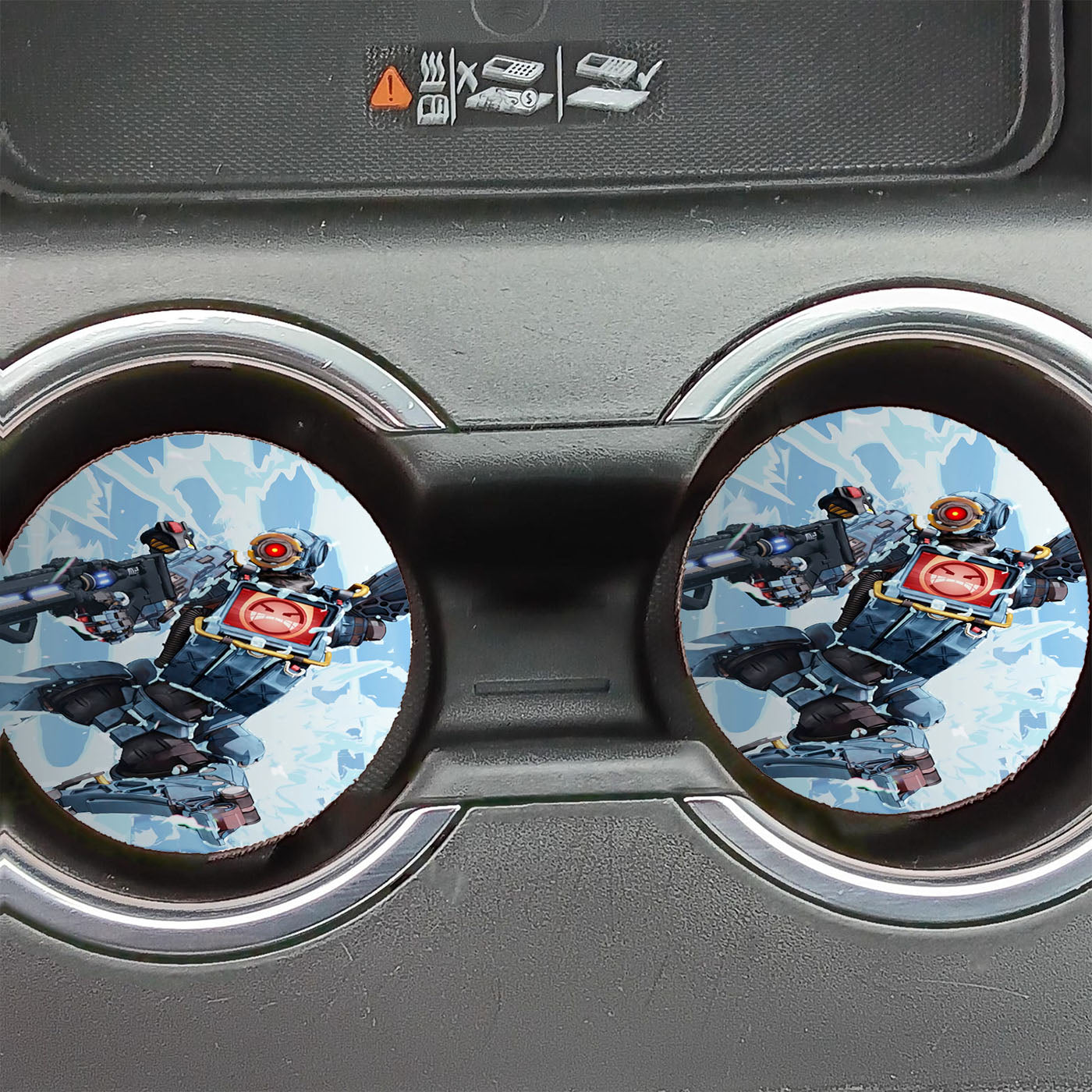 Apex Legends Pathfinder Angry Fanart Car Coasters