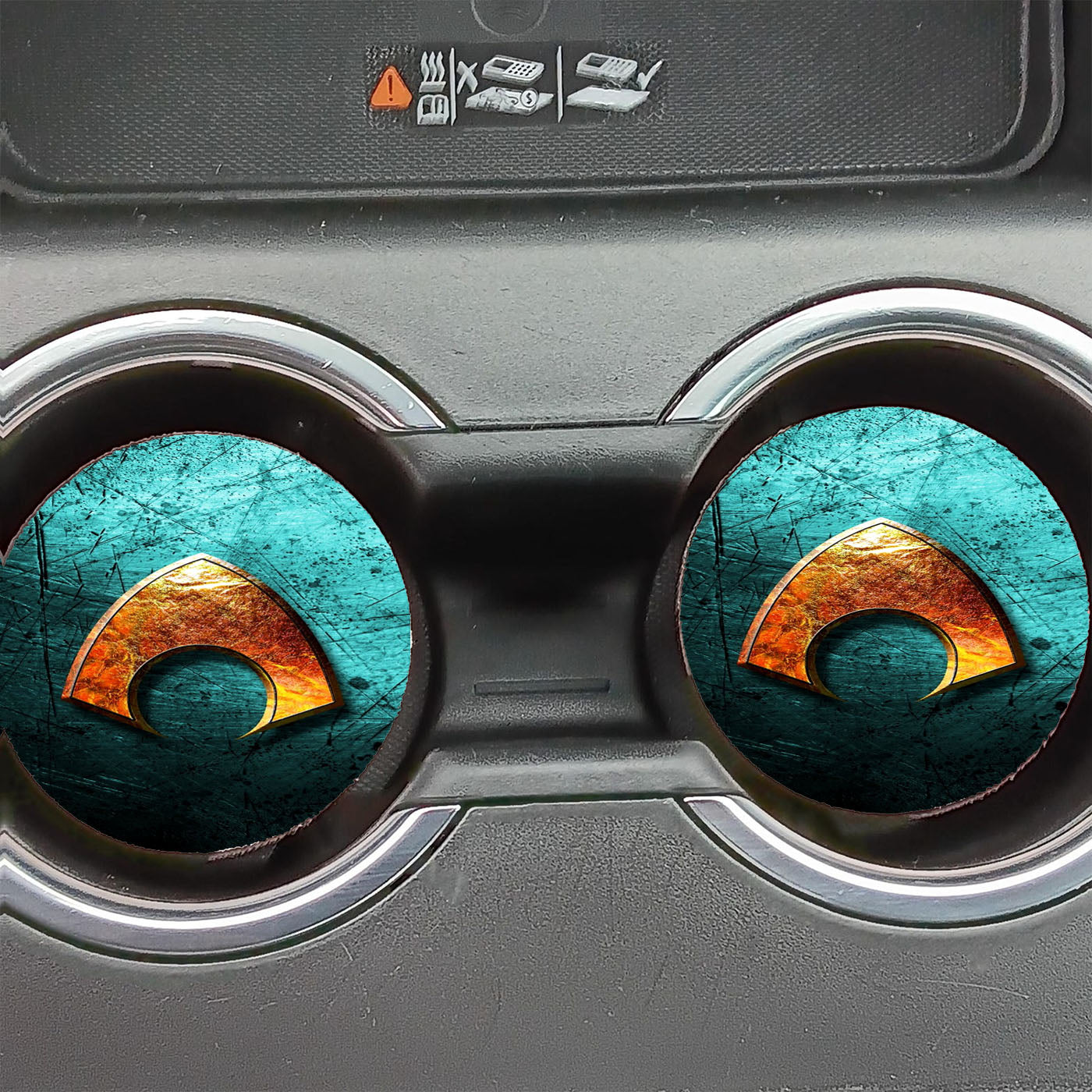 Aquaman Logo Comic Dc Car Coasters