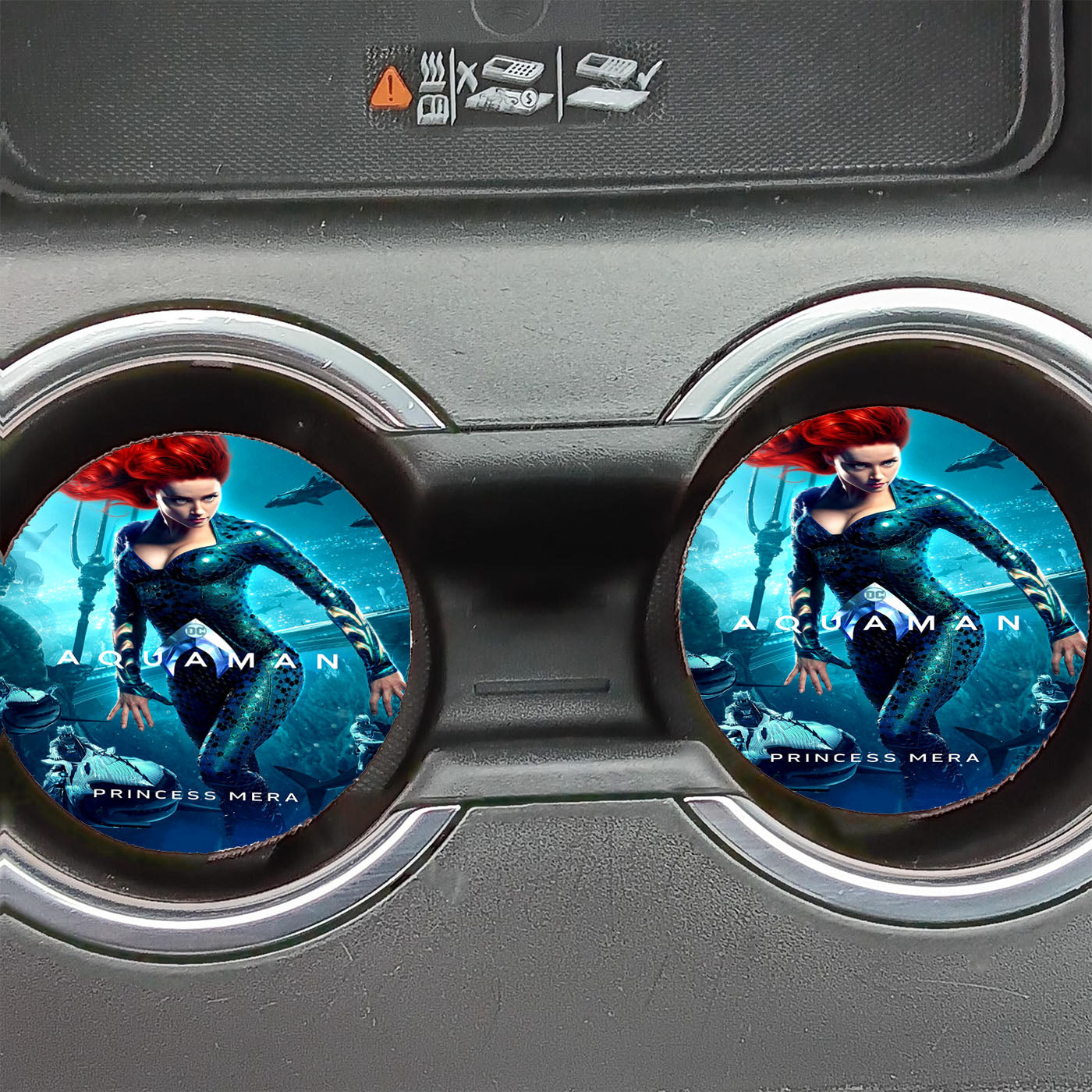 Aquaman Princess Mera Car Coasters