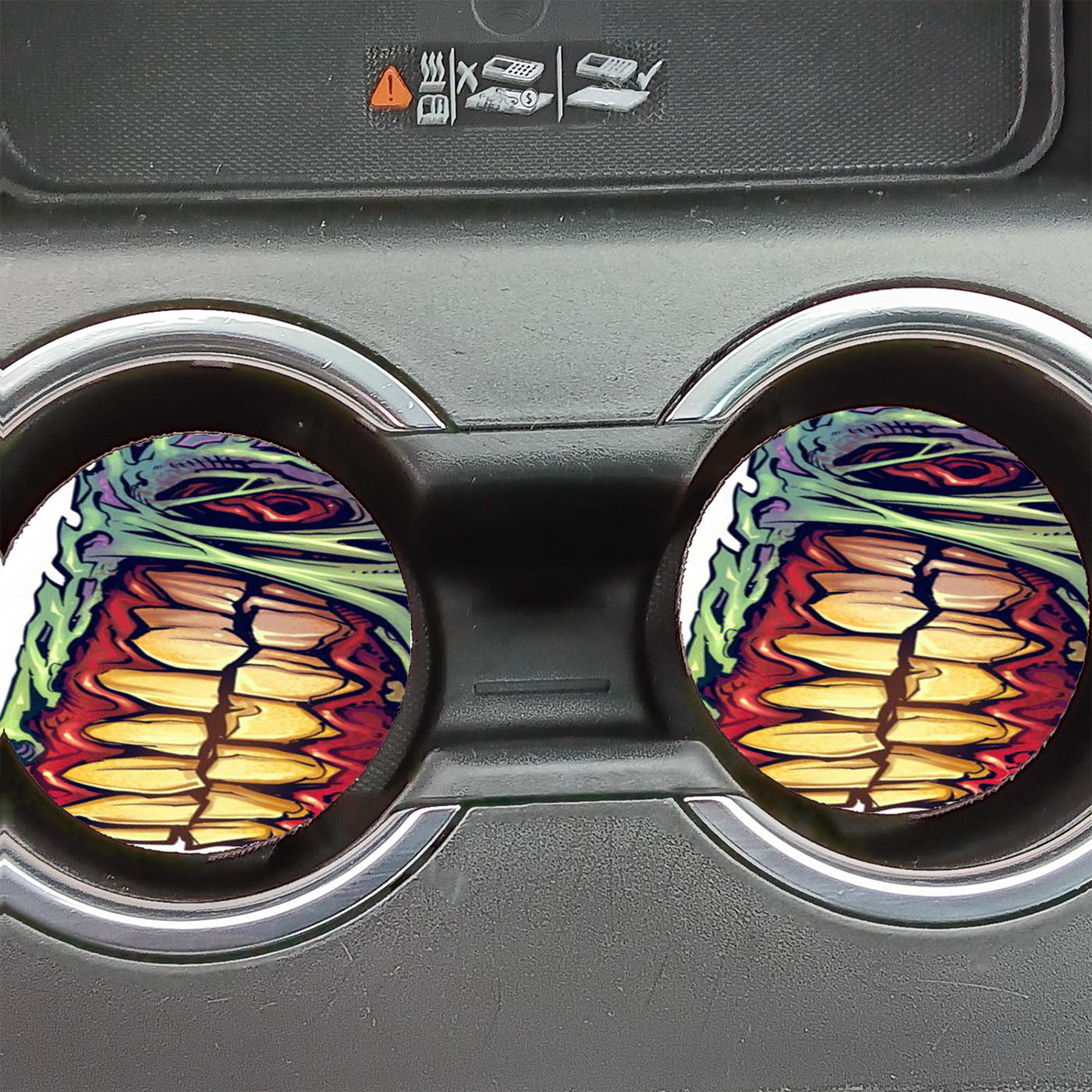 Art Design In Mouth  Car Coasters