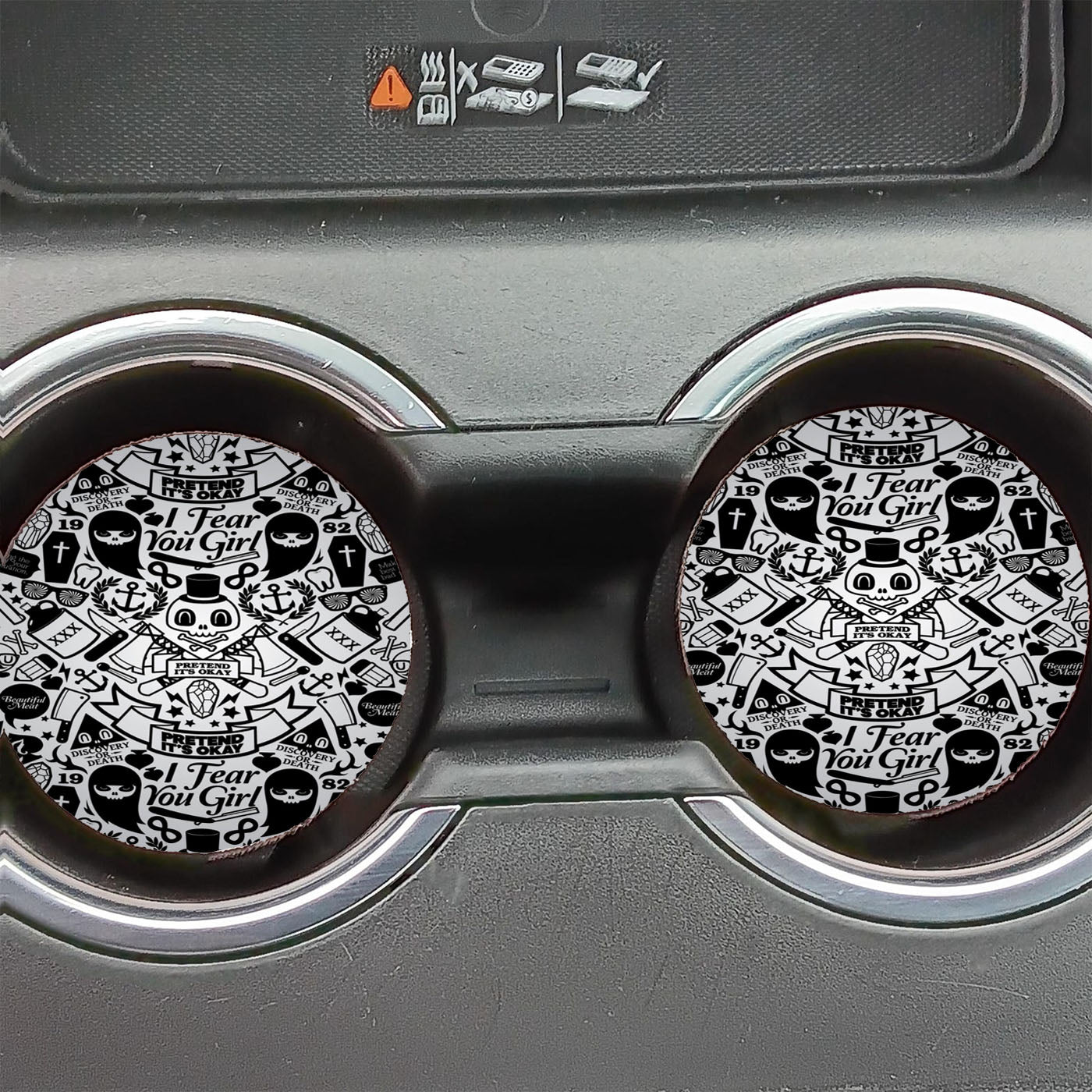 Art Hipster Collage  Car Coasters