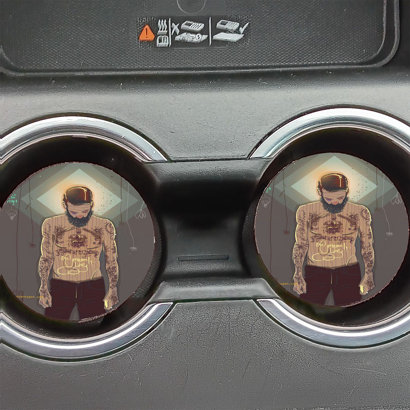 Art In Body  Car Coasters