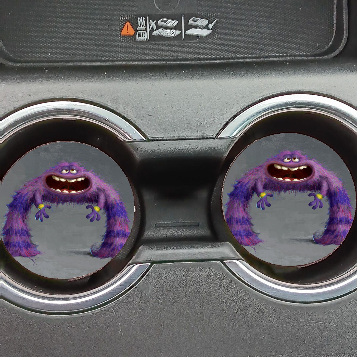 Art Monster University Car Coasters
