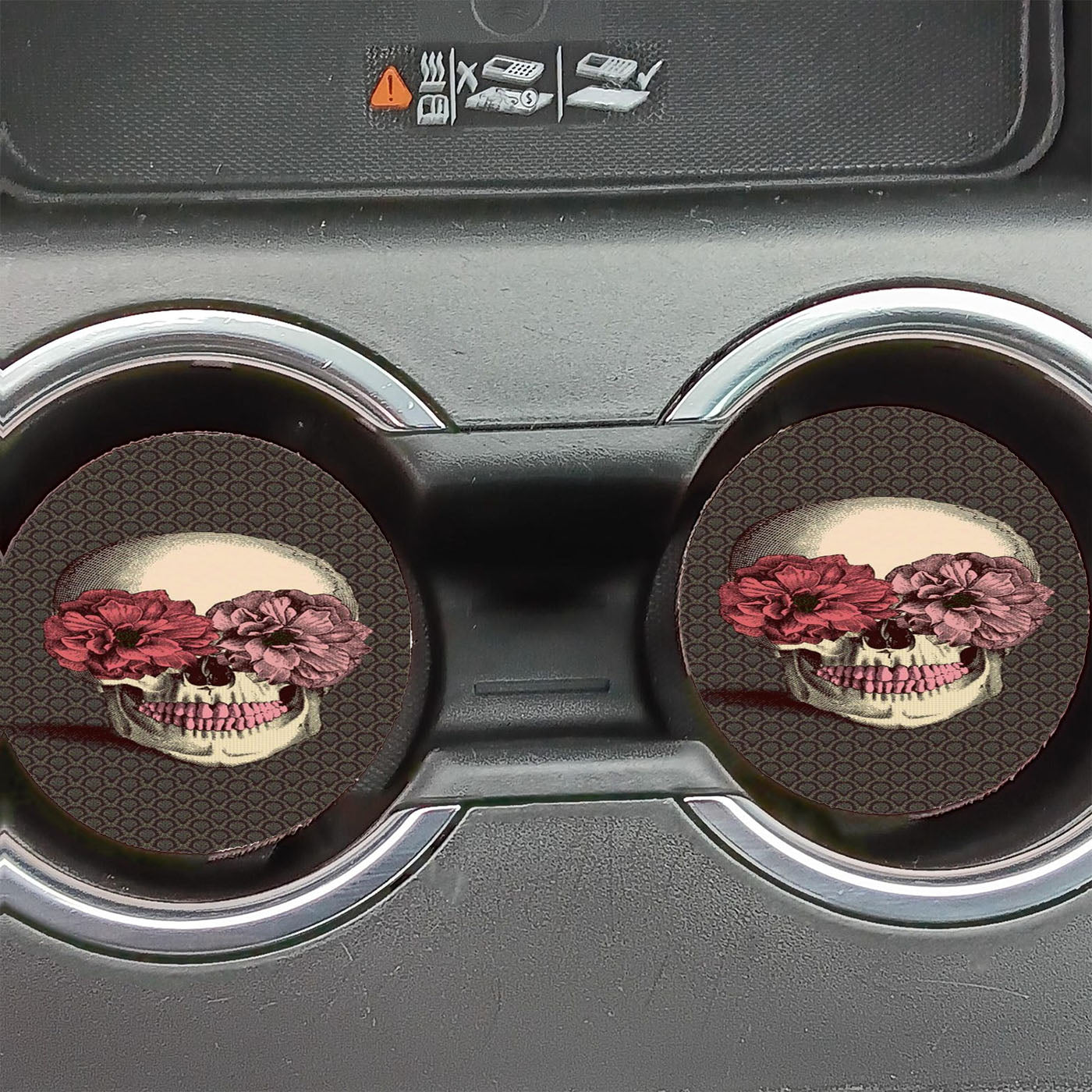 Art Skull  Car Coasters
