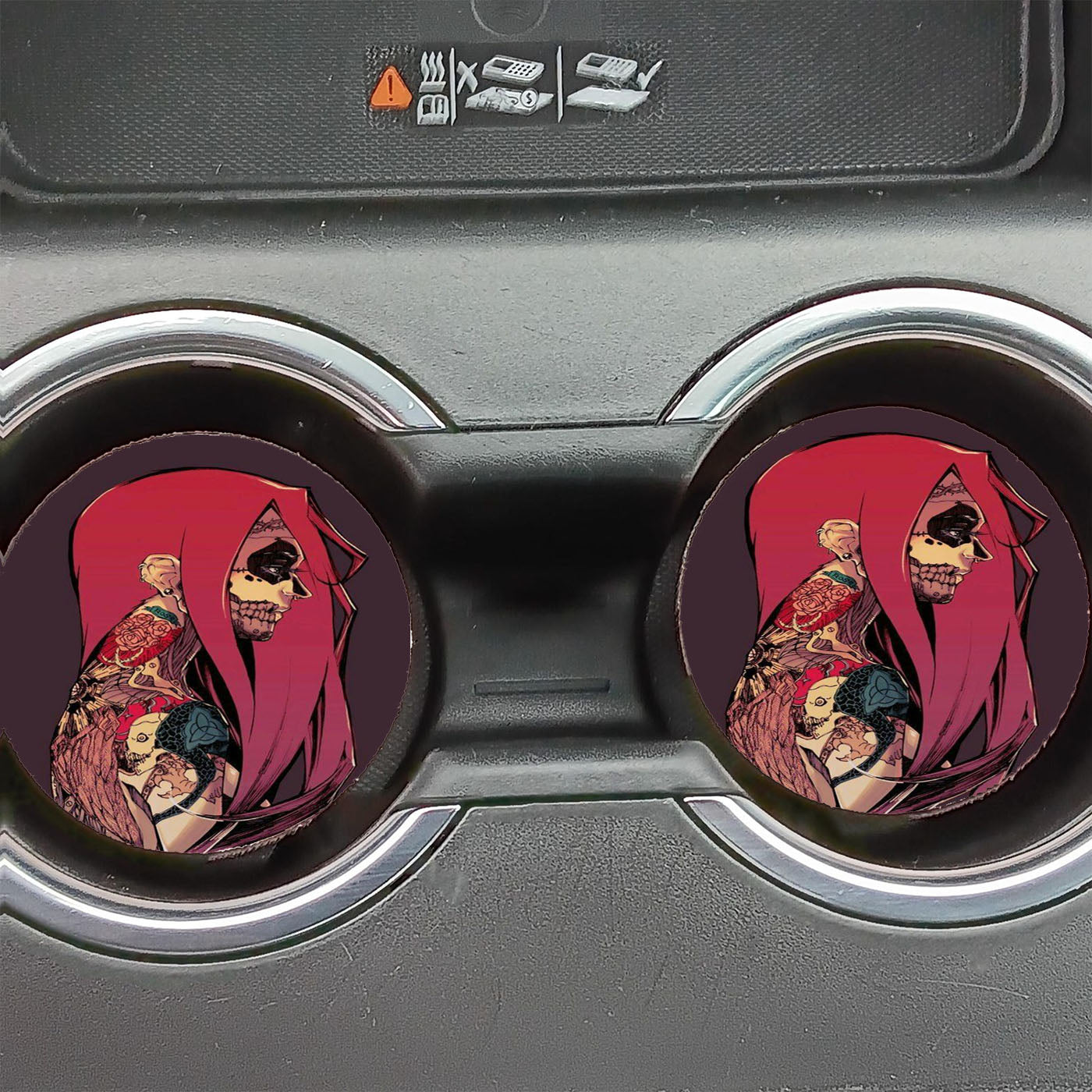 Art Women Spark  Car Coasters