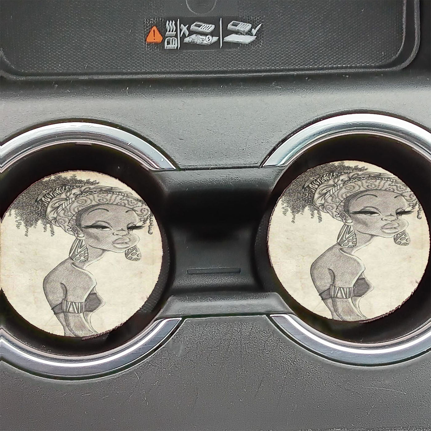 Art Work Handwrite  Car Coasters