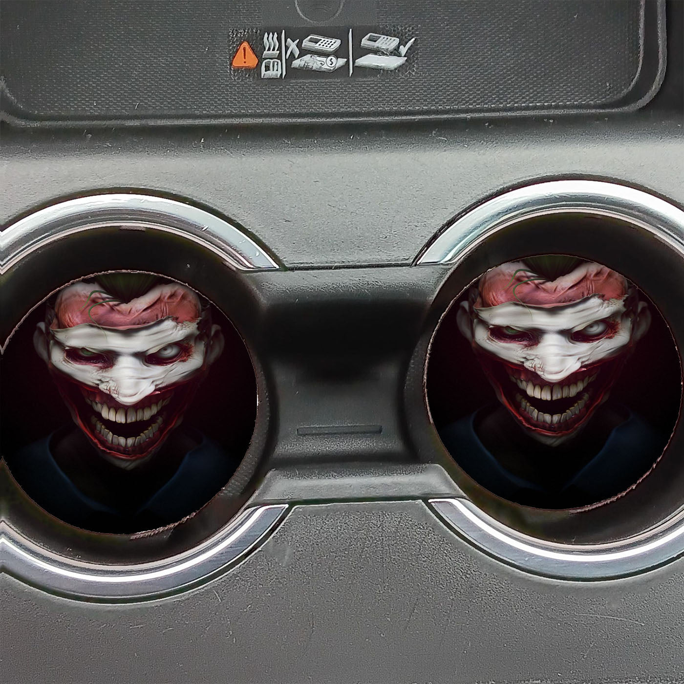 Artistic Dark Joker Car Coasters