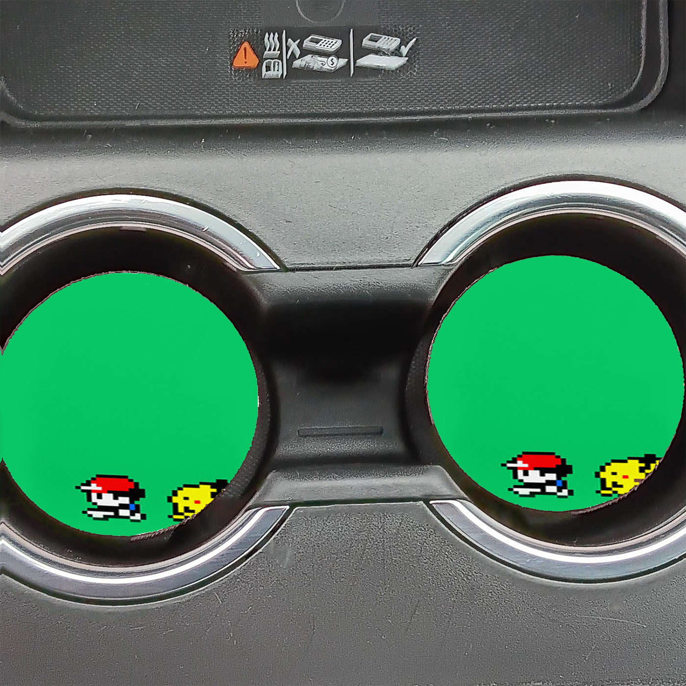 Ash And Pikachu 8 Bit Pokemon Car Coasters