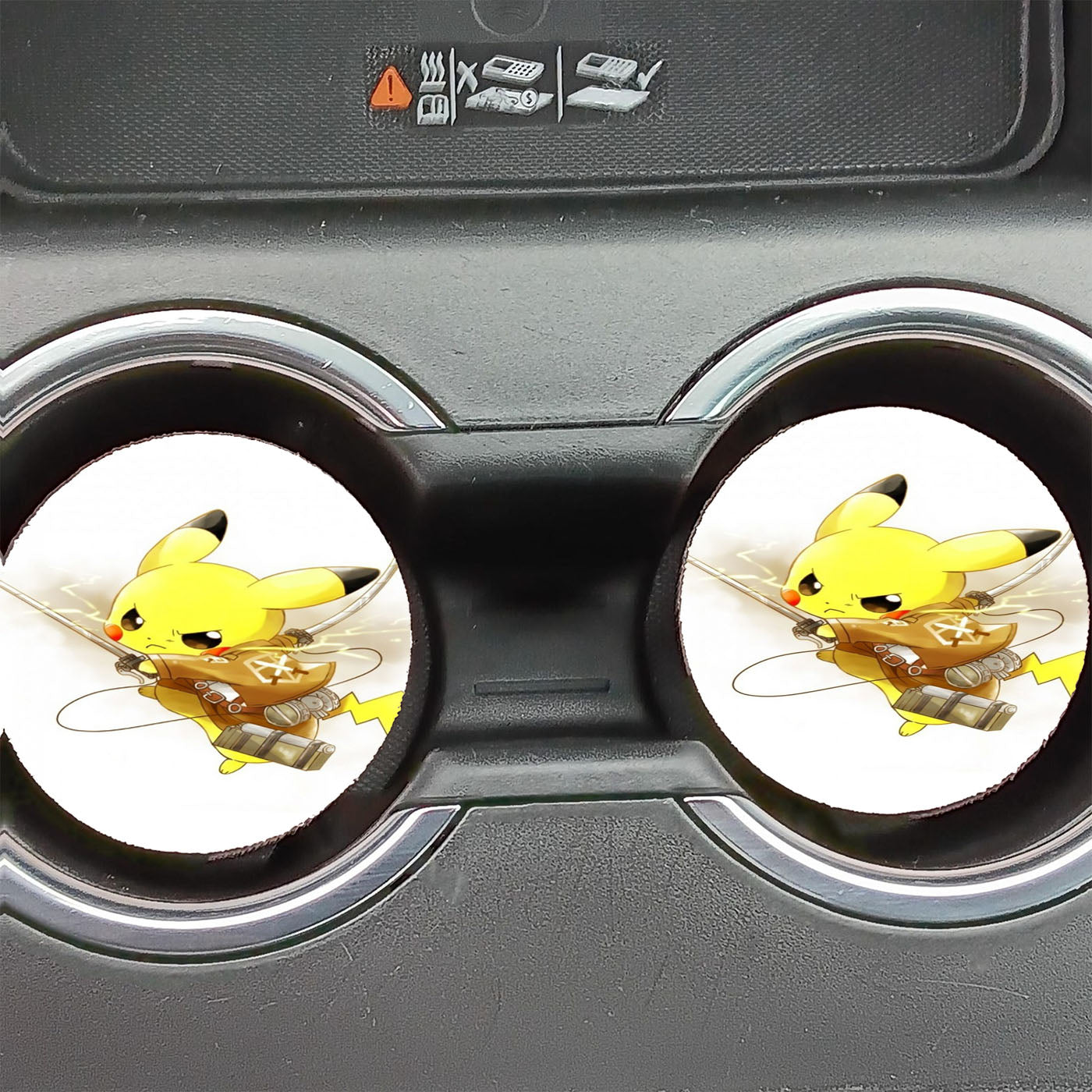 Attack On Titan Pokemon Car Coasters