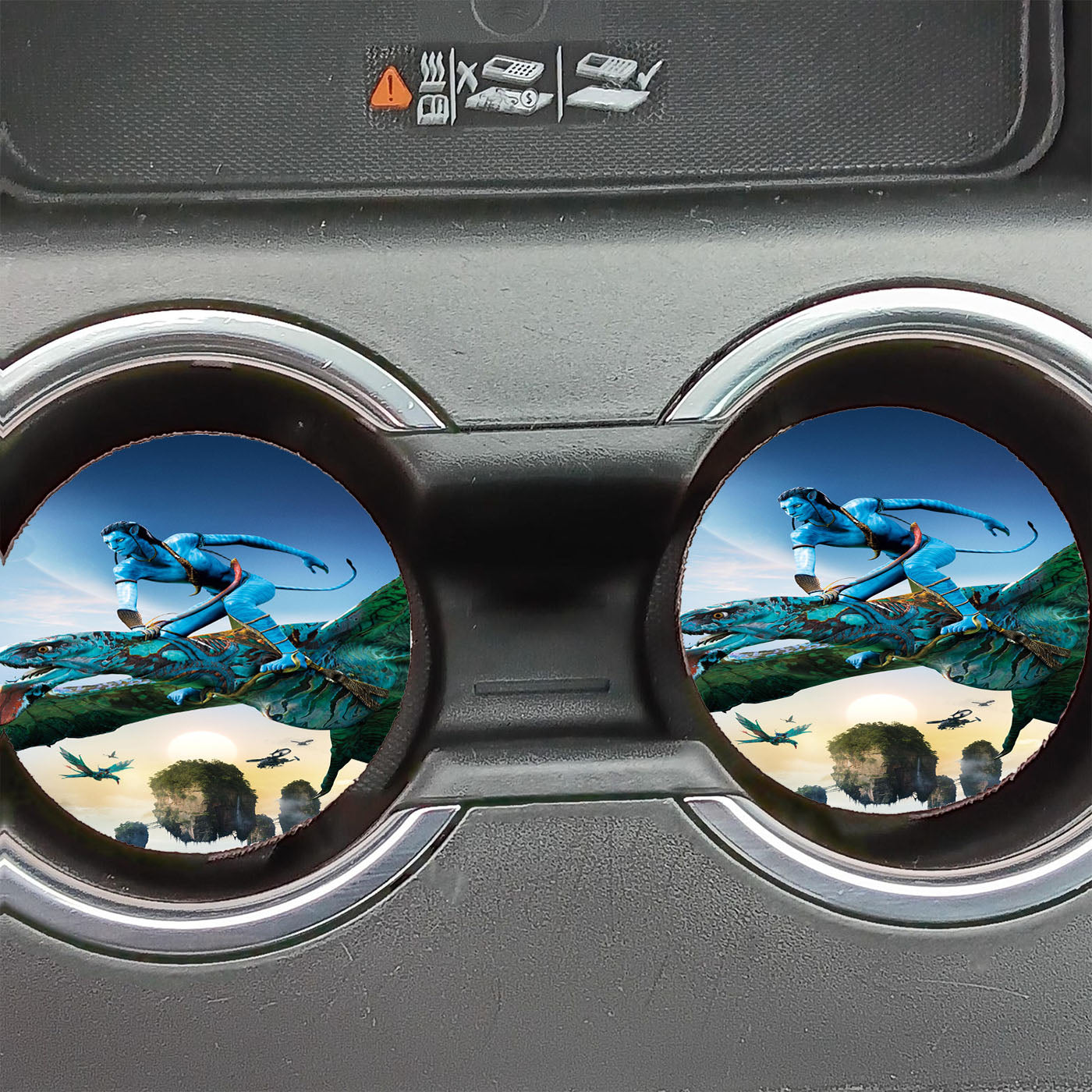 Avatar Jake Sully And Dragon Pandora Car Coasters