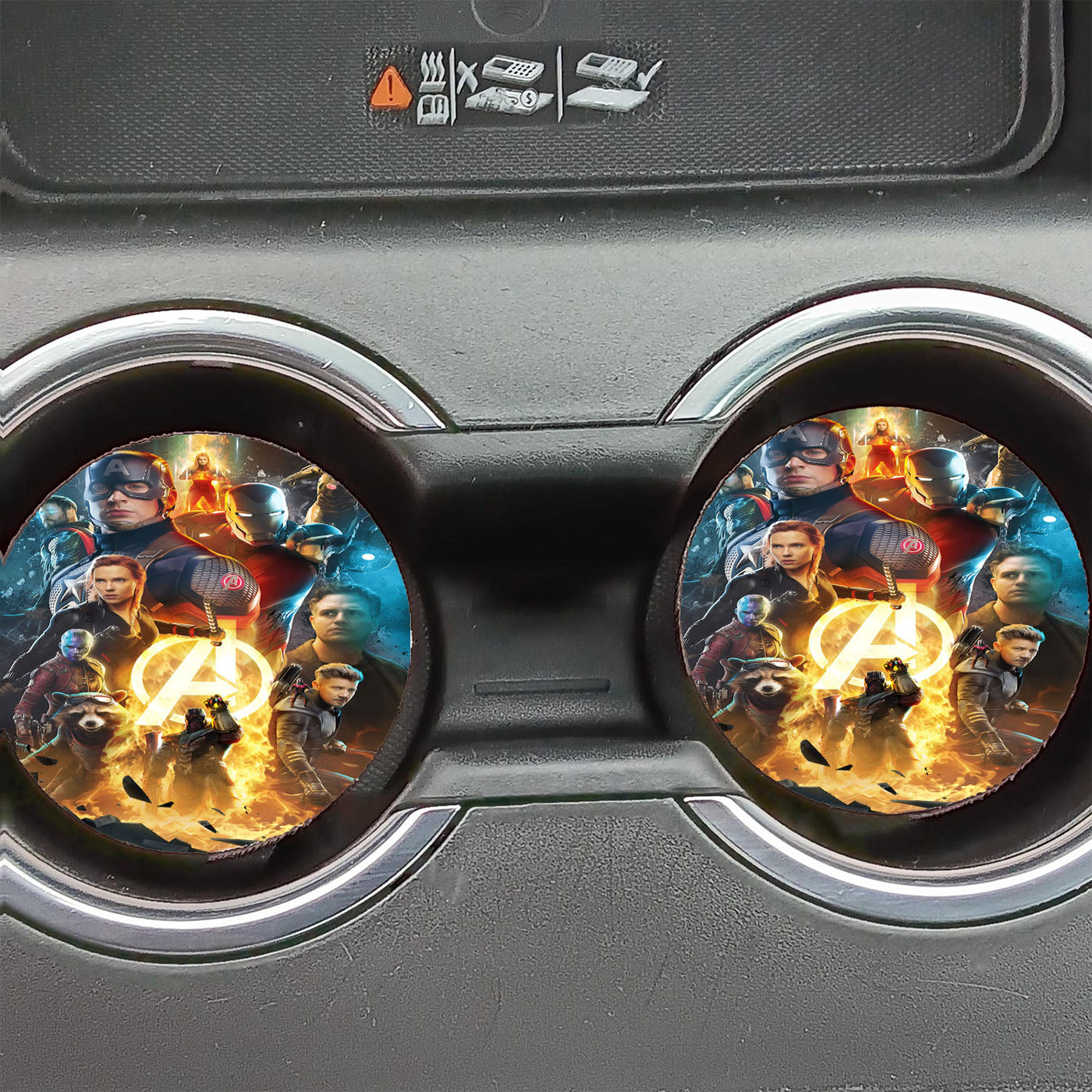 Avengers Endgame Artwork  Car Coasters