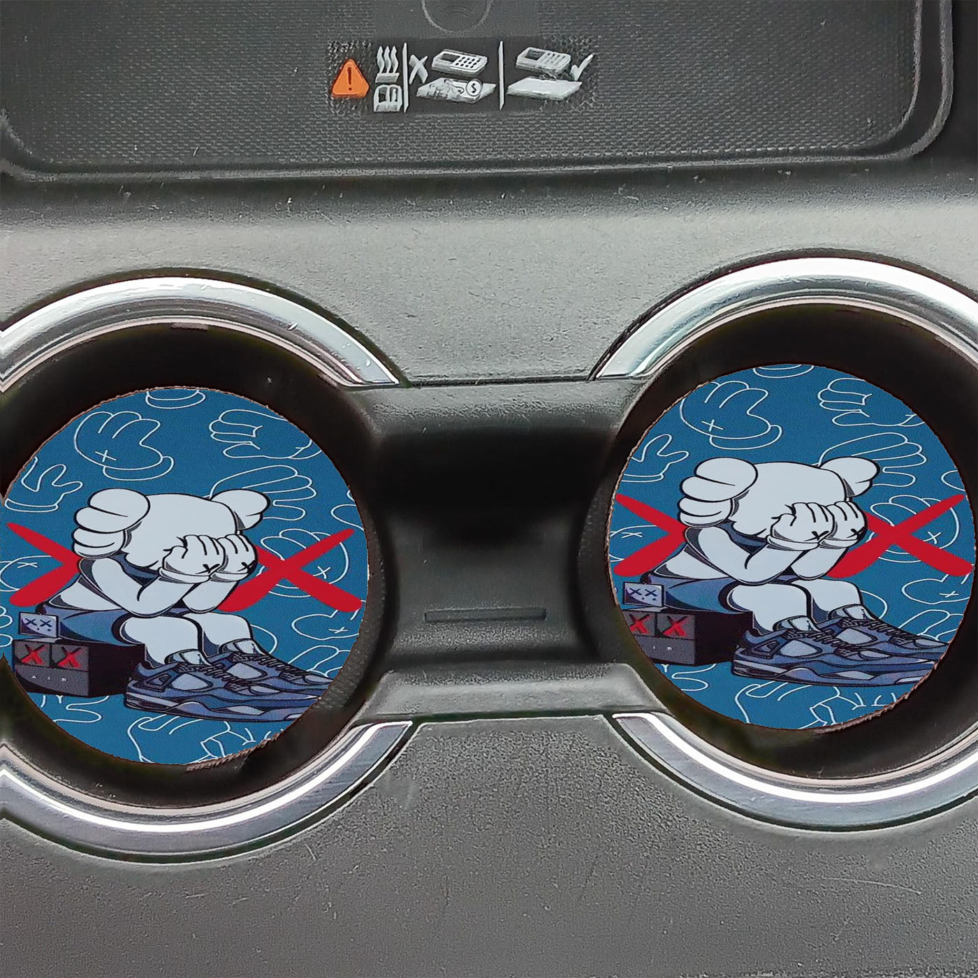 Awesome Kaws X Sesame Street Car Coasters
